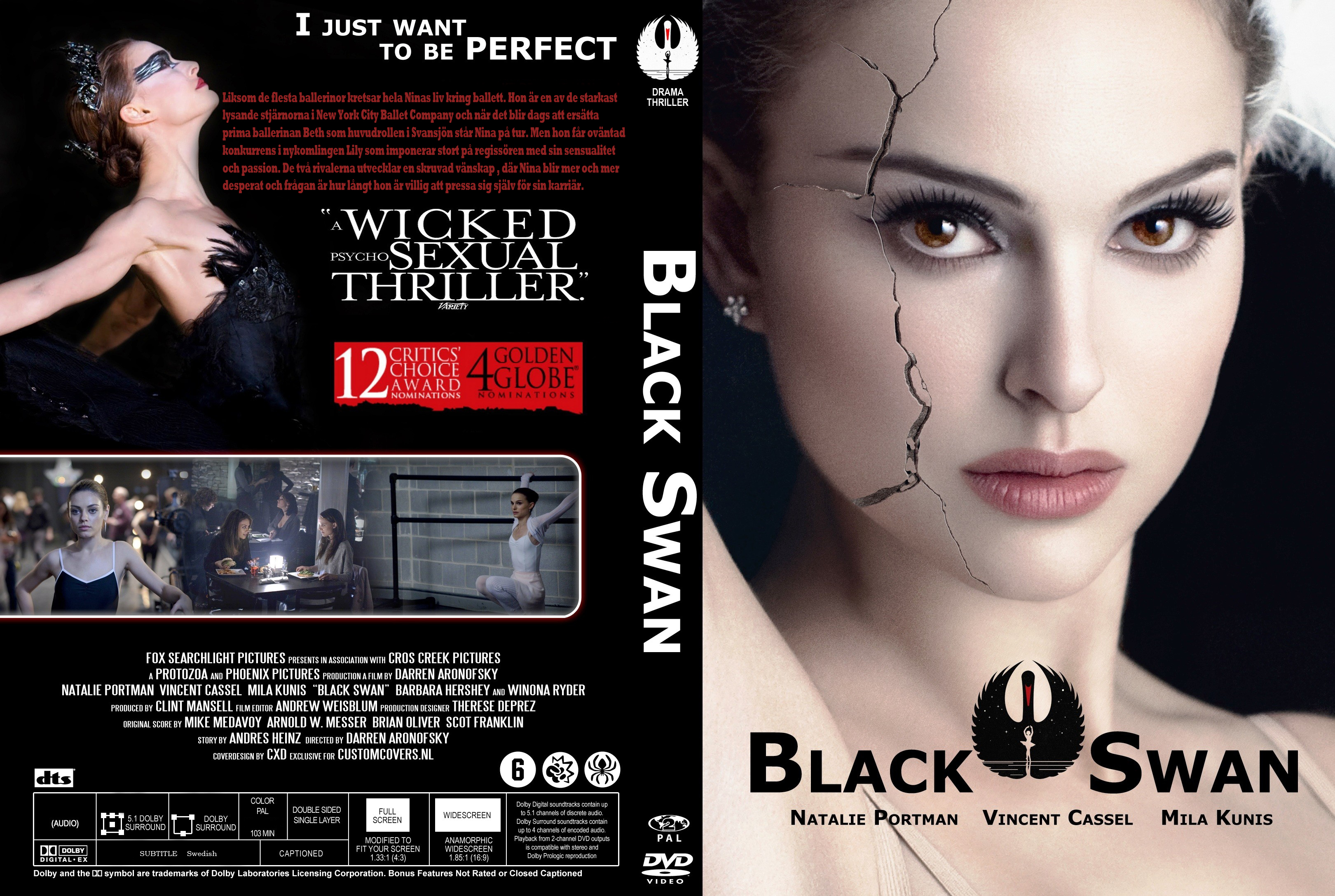 COVERS.BOX.SK ::: Black Swan sepial v2 [imdb-dl5] - high quality / Blueray / Movie