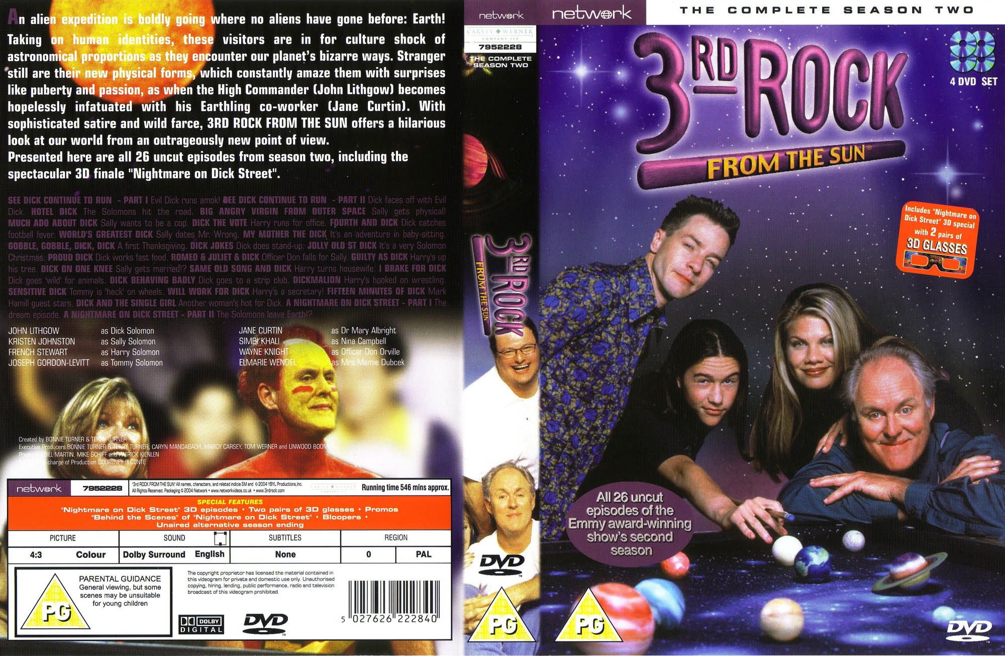 3rd Rock From The Sun Season 2 - front.