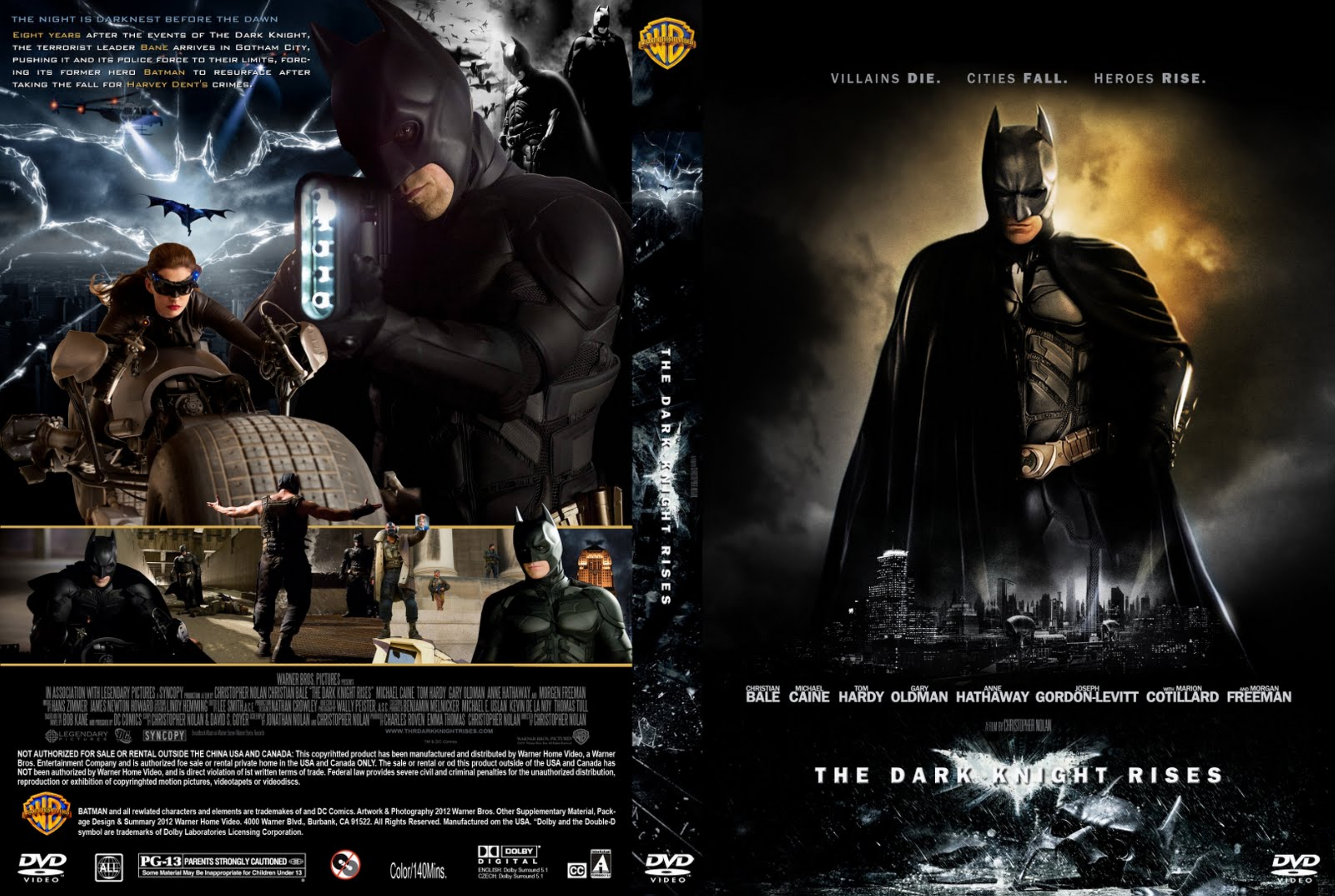 the dark knight rises dvd cover