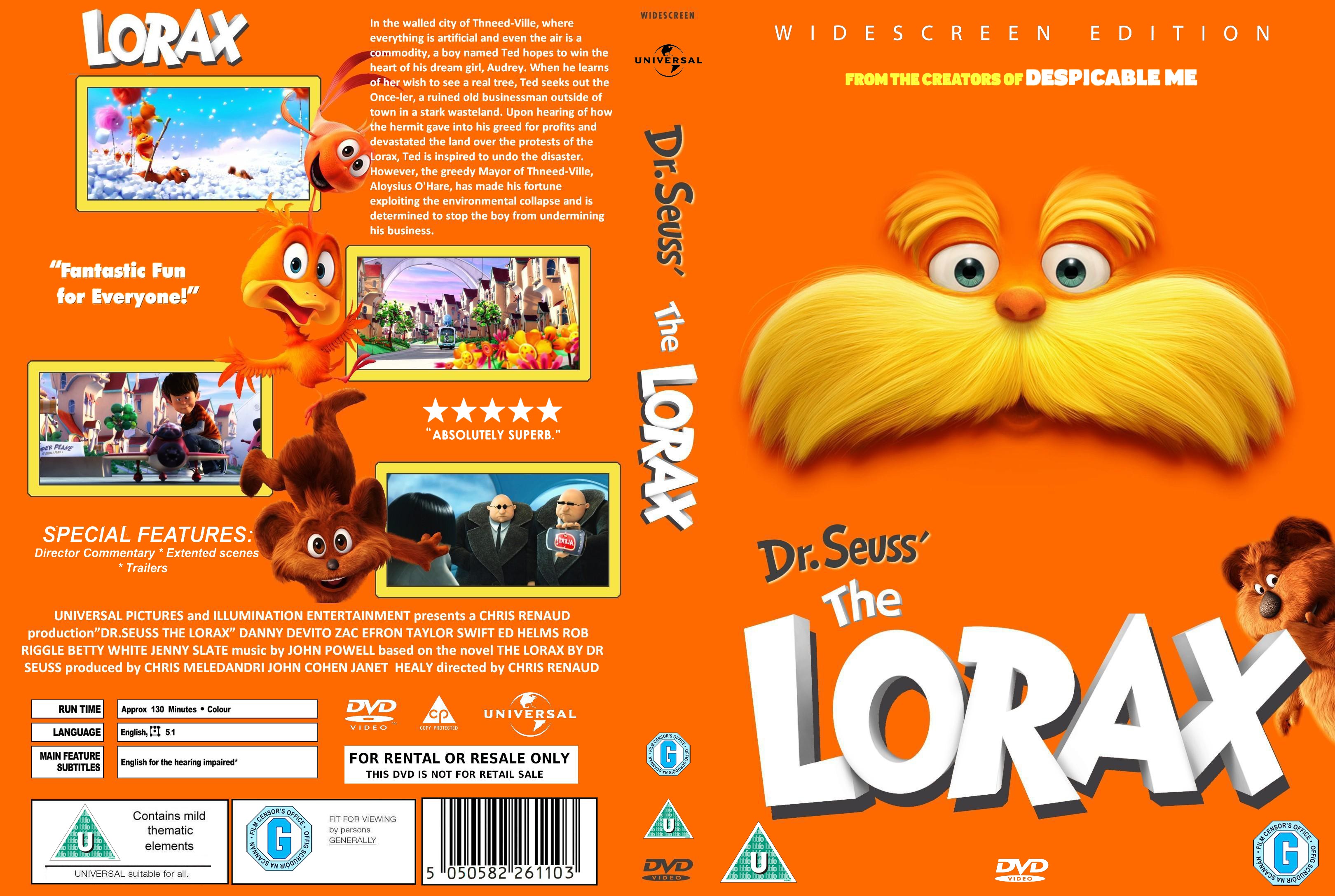 The Lorax - front back.