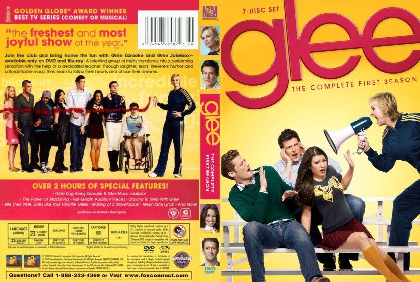 Covers Box Sk Glee Season 1 High Quality Dvd Blueray Movie