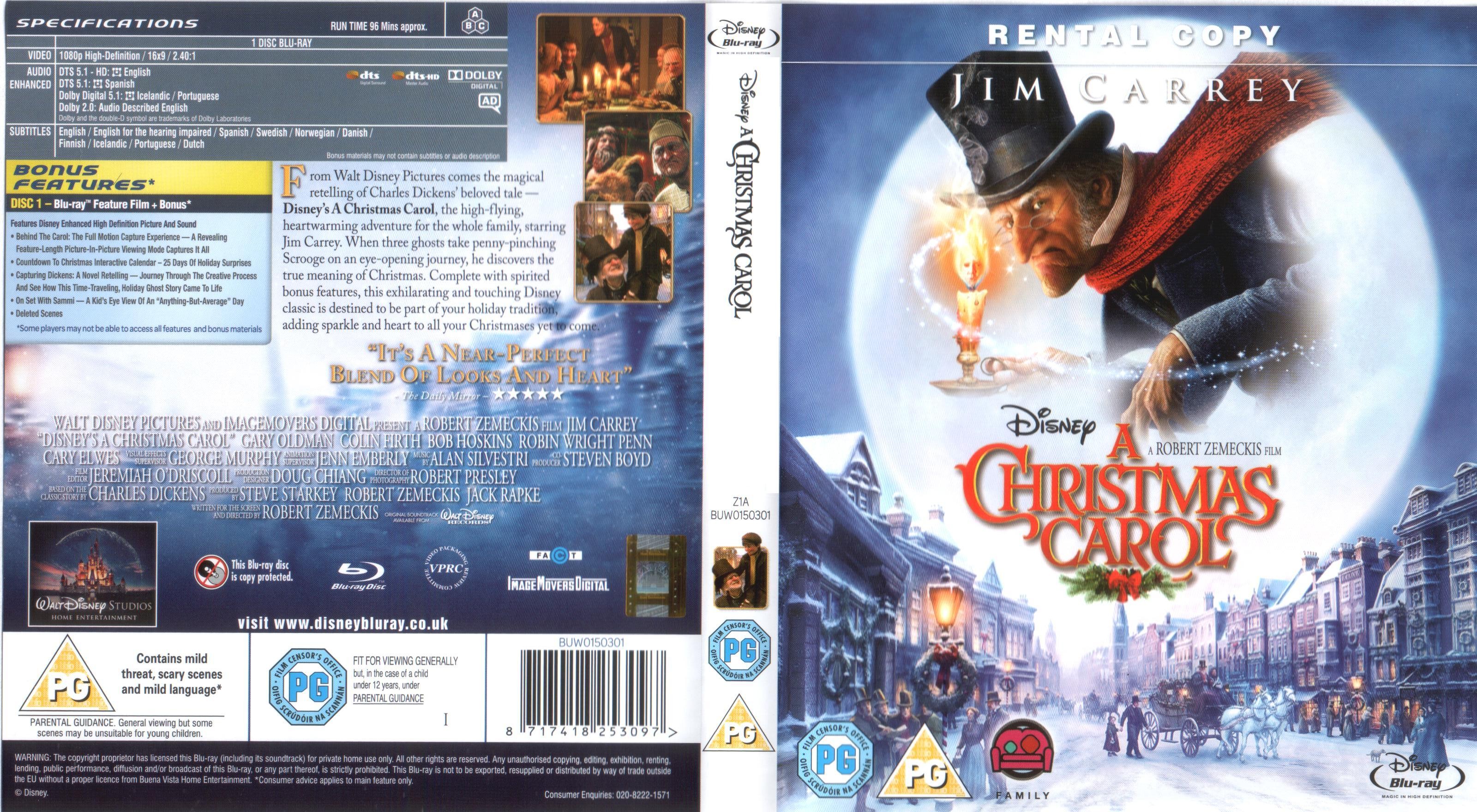 Botsing komedie Overlappen COVERS.BOX.SK ::: christmas carol (2009) - high quality DVD / Blueray /  Movie