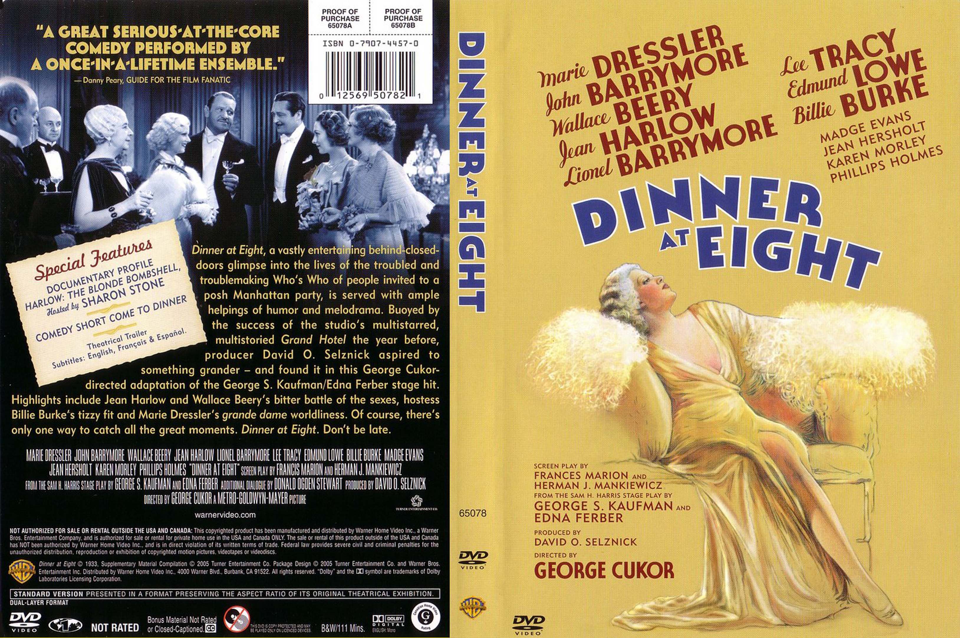 COVERS.BOX.SK ::: dinner at eight 1933 - high quality DVD