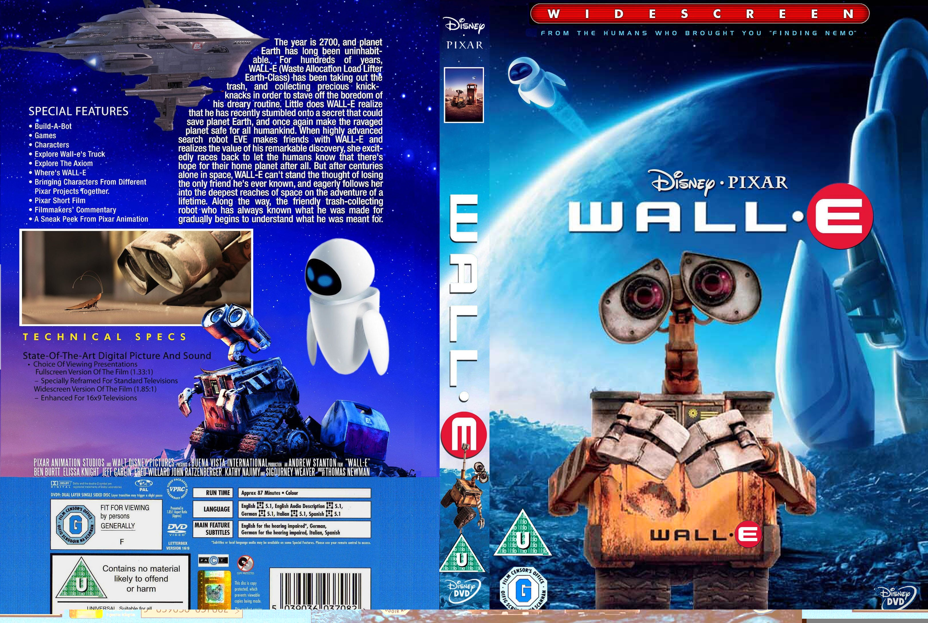 Wall E Dvd Cover