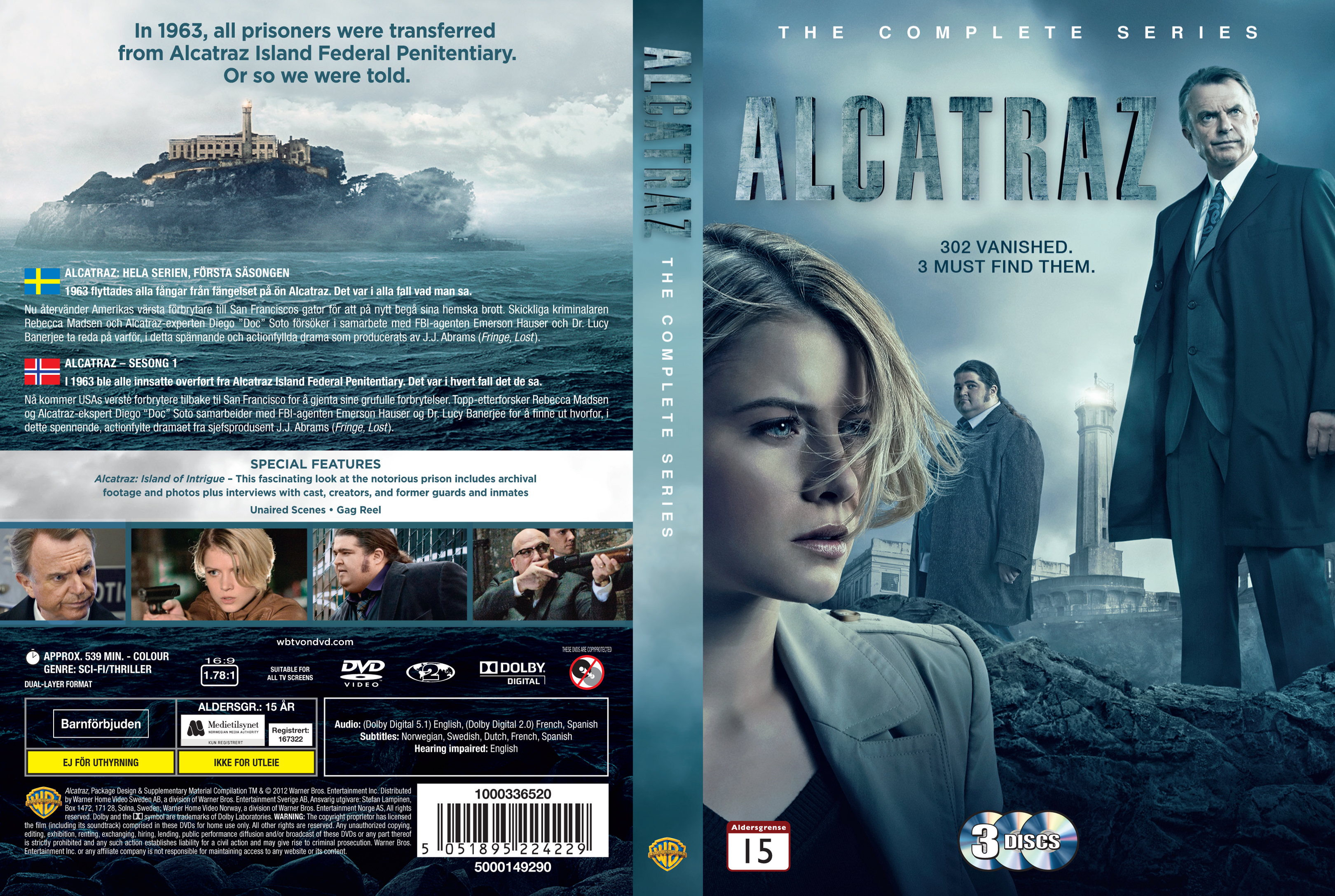 Covers Box Sk Alcatraz The Complete Series Swe Nor High Quality Dvd Blueray Movie