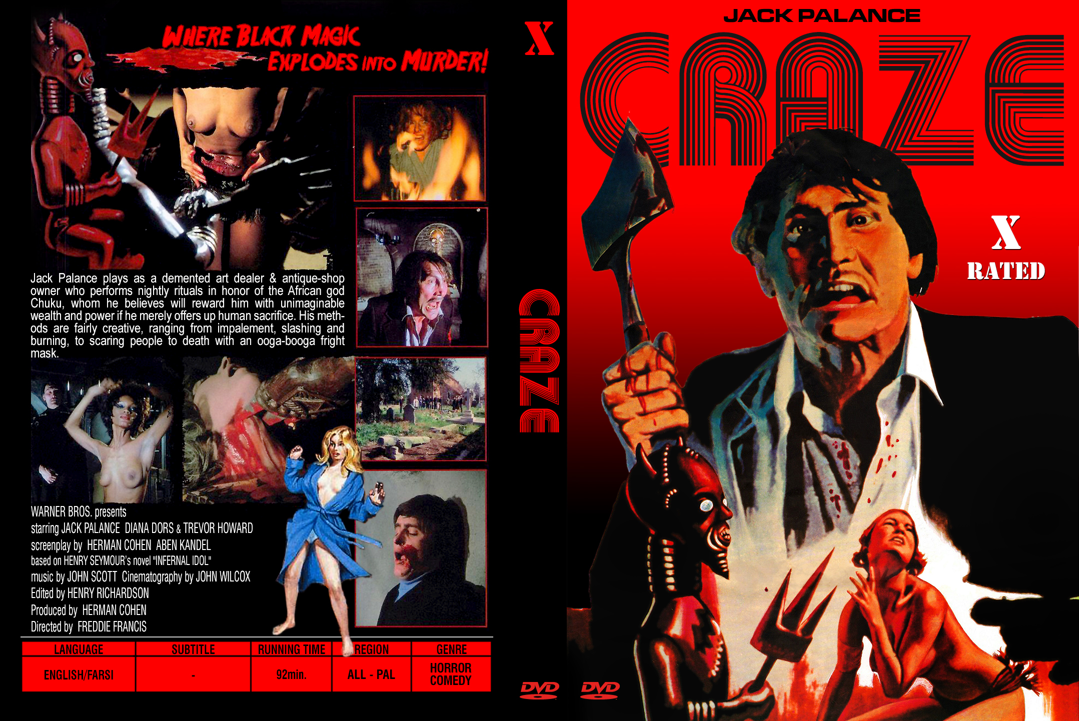 COVERS.BOX.SK ::: Craze (1973) - high quality DVD / Blueray / Movie