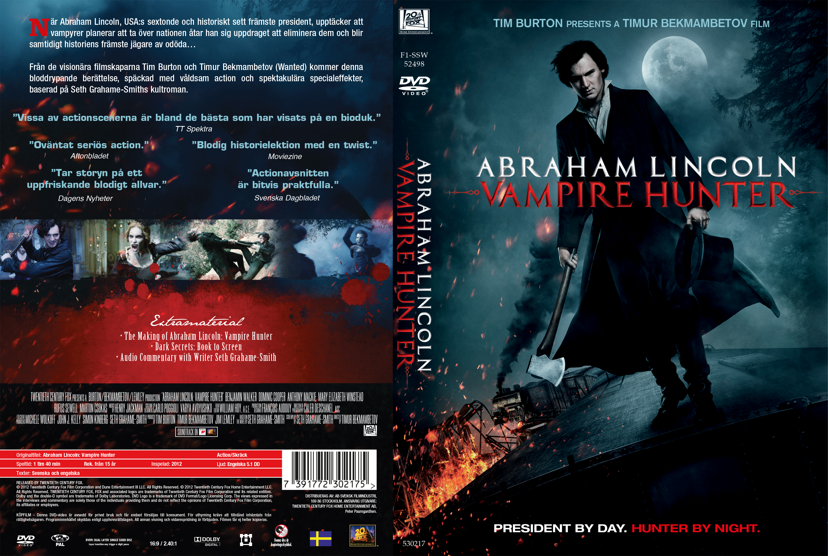 abraham lincoln vampire hunter book cover