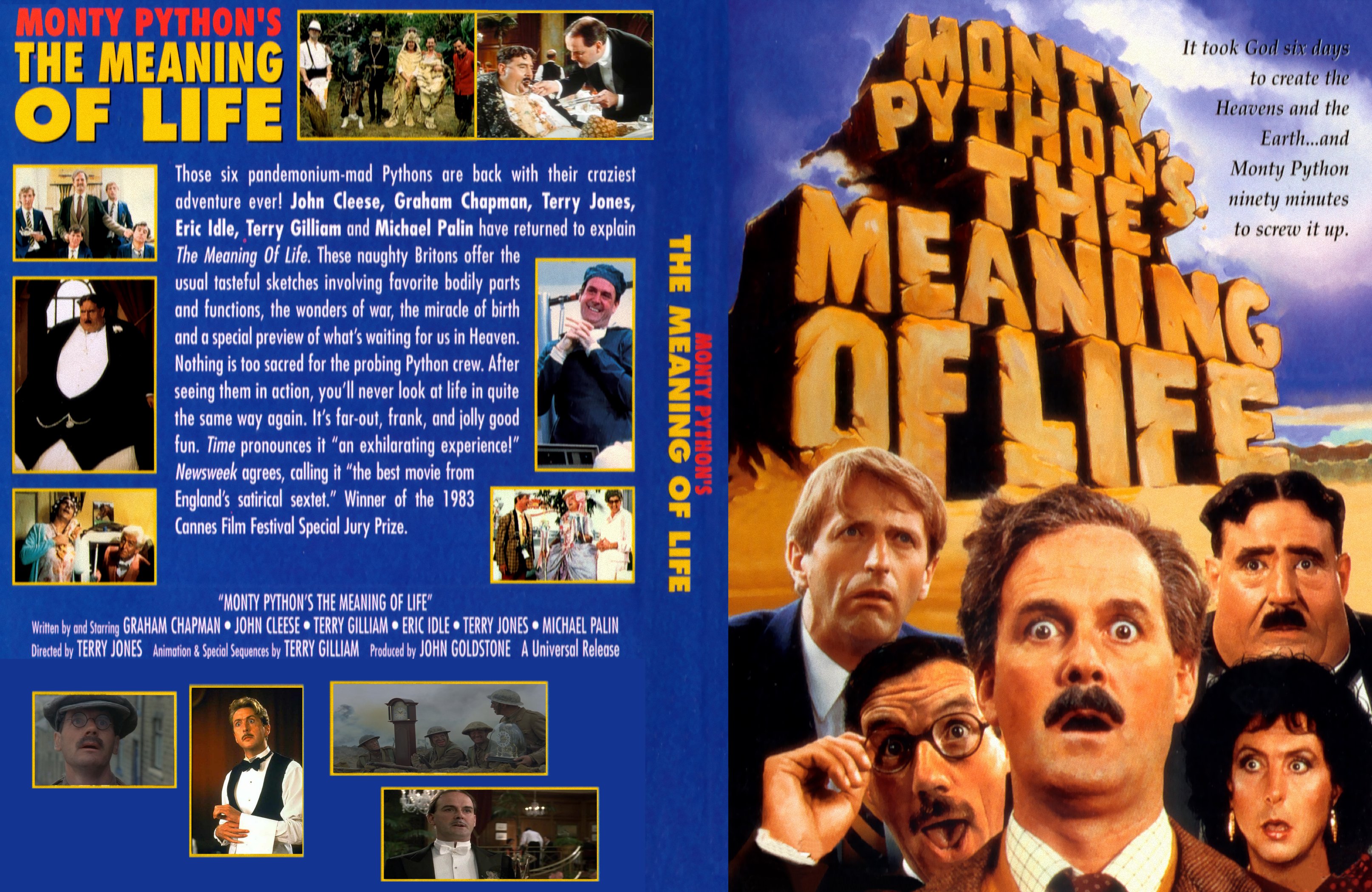 Monty Python The Meaning of Life 1983 - front back.