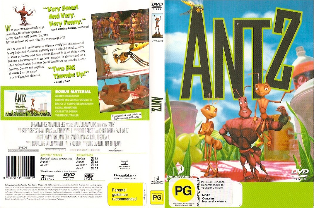 Antz 1998 - front back.