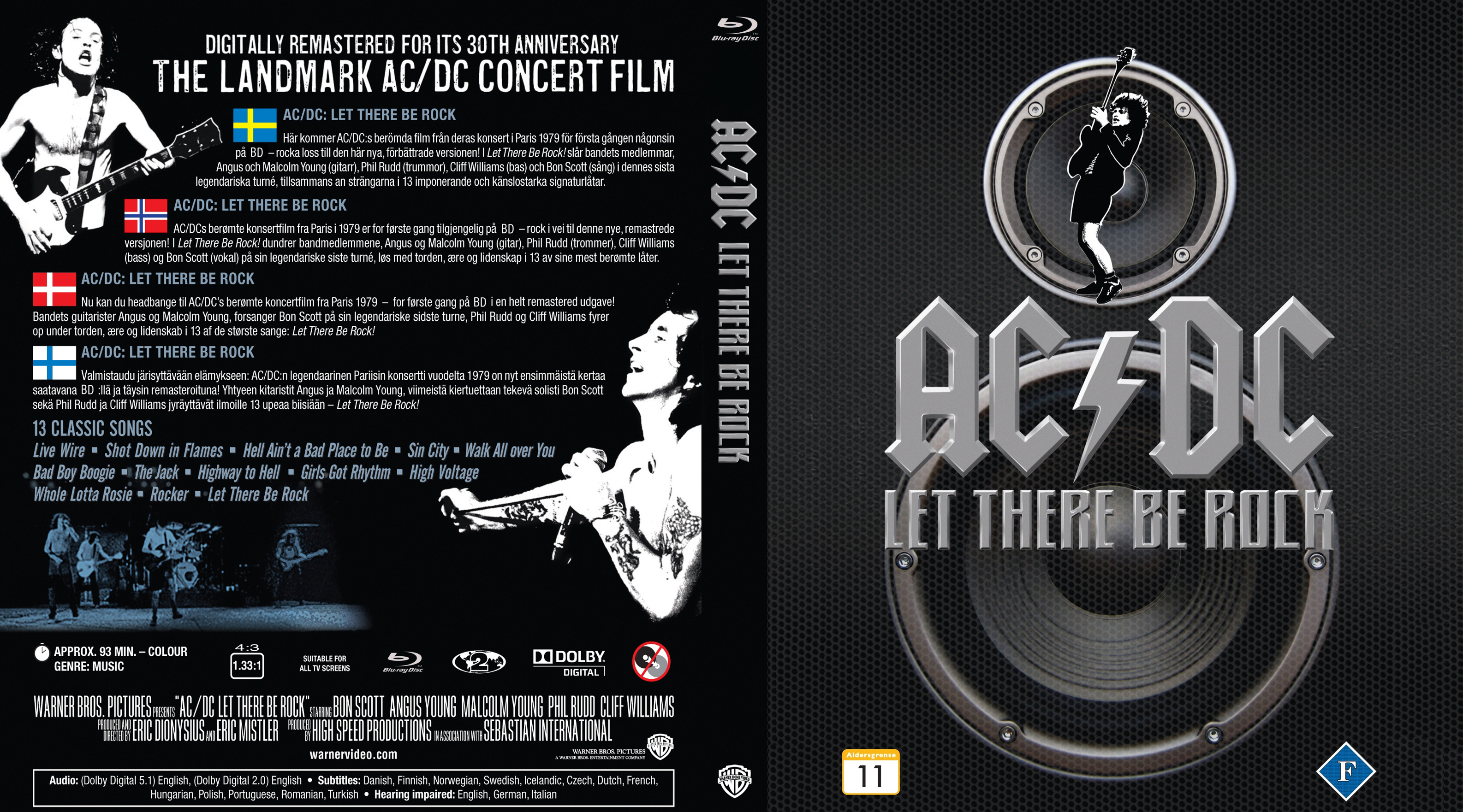 Fantastisk hærge teknisk COVERS.BOX.SK ::: ac/dc - let there be rock 2011 nordic bluray - high  quality DVD / Blueray / Movie