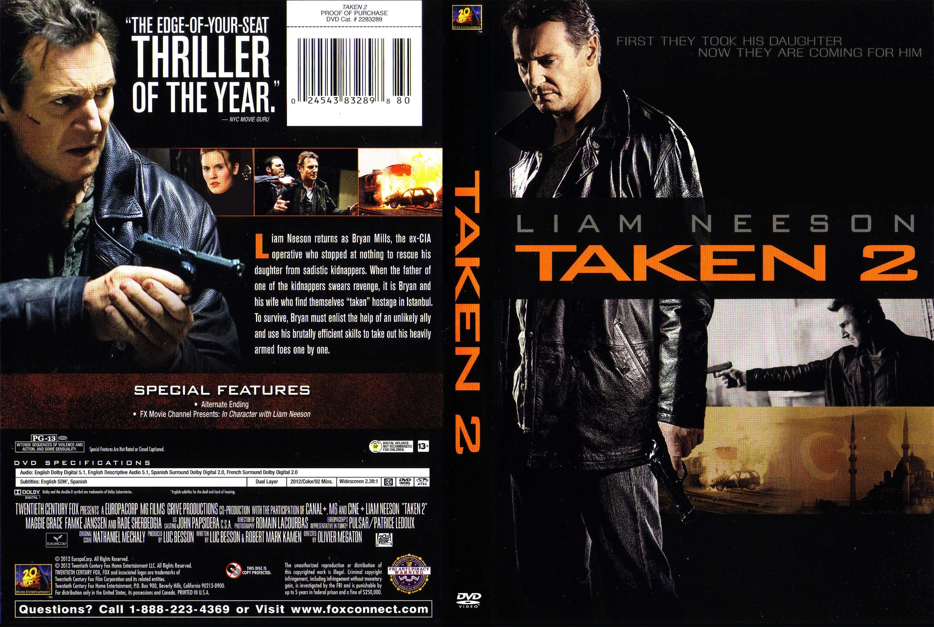 COVERS.BOX.SK ::: taken 2 - high quality DVD / Blueray / Movie