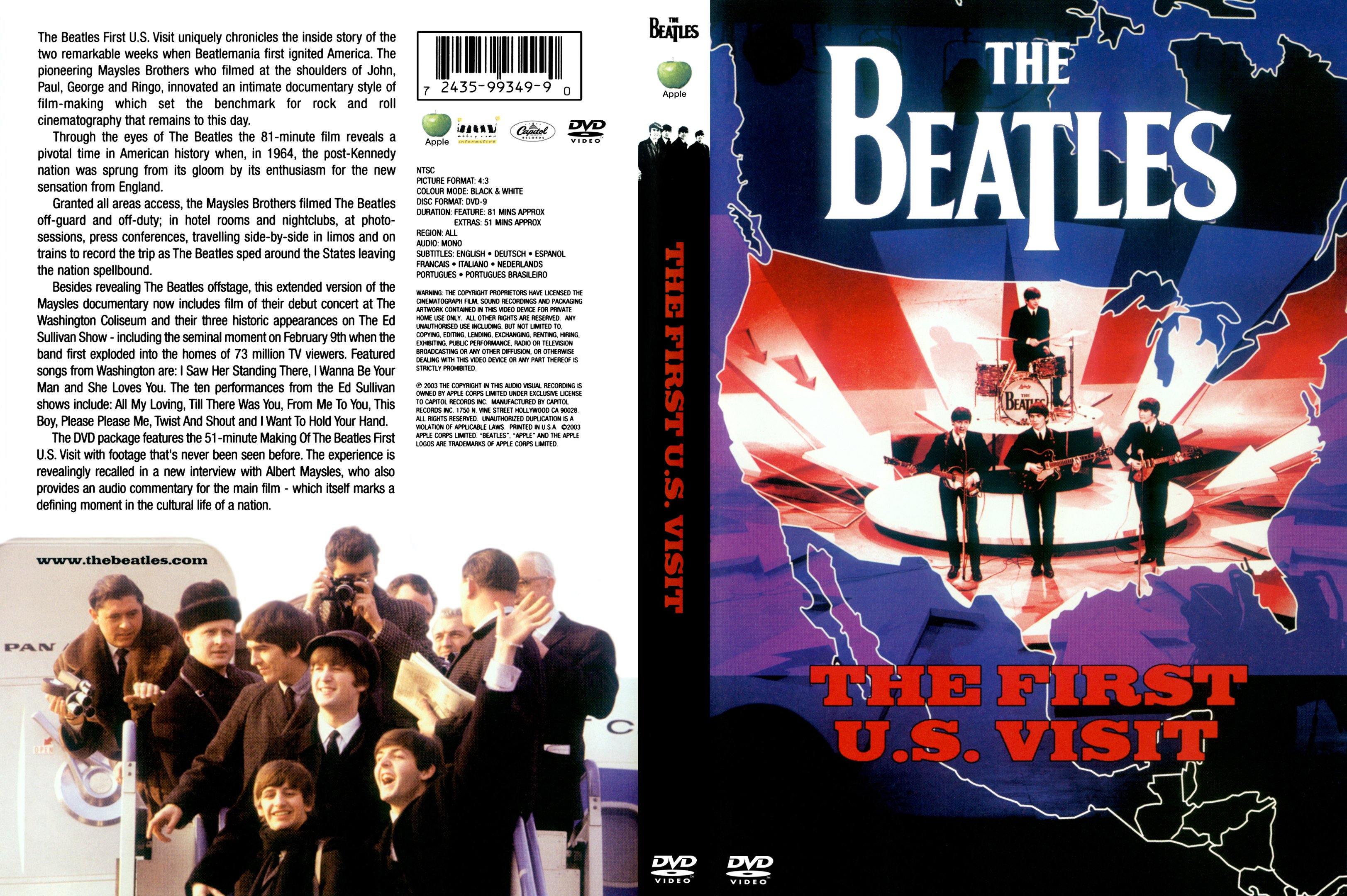 COVERS.BOX.SK ::: Beatles The First US Visit 1994 - high quality