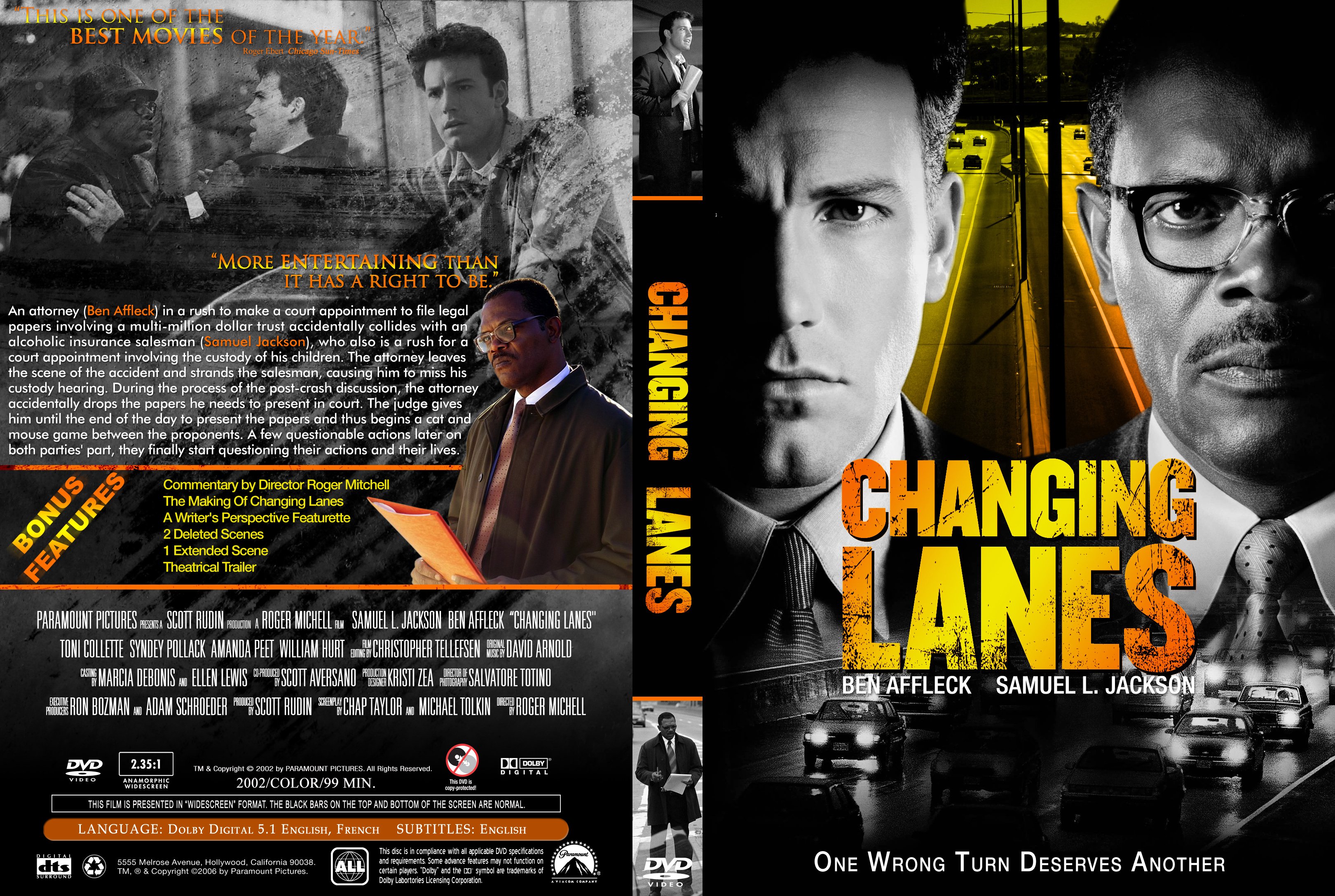 COVERS.BOX.SK ::: Changing Lanes 2002 - high quality DVD / Blueray / Movie