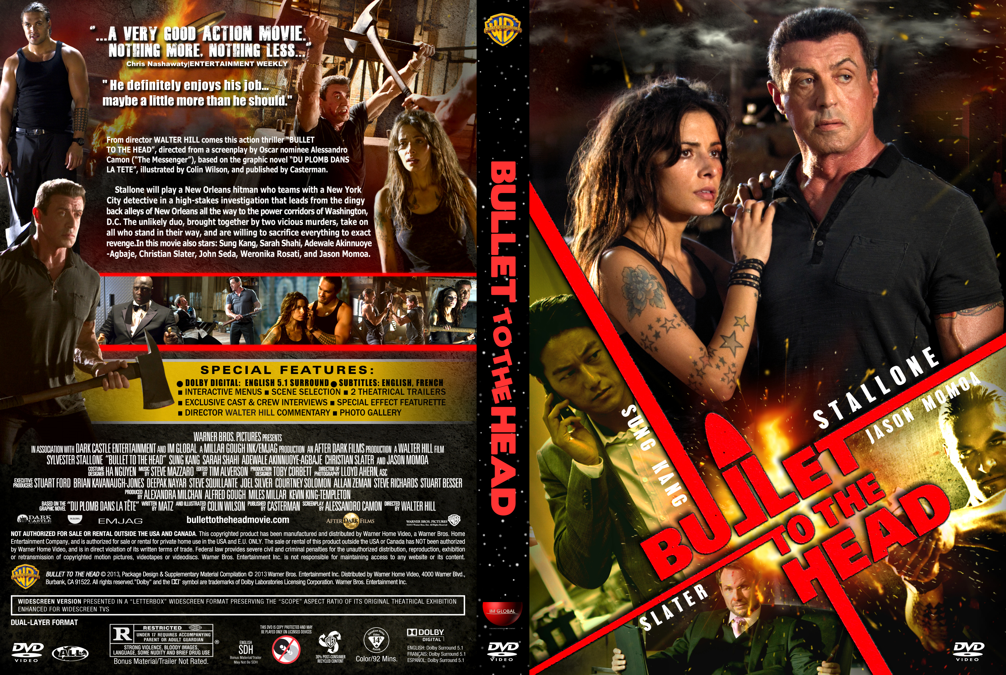 bullet to the head dvd cover