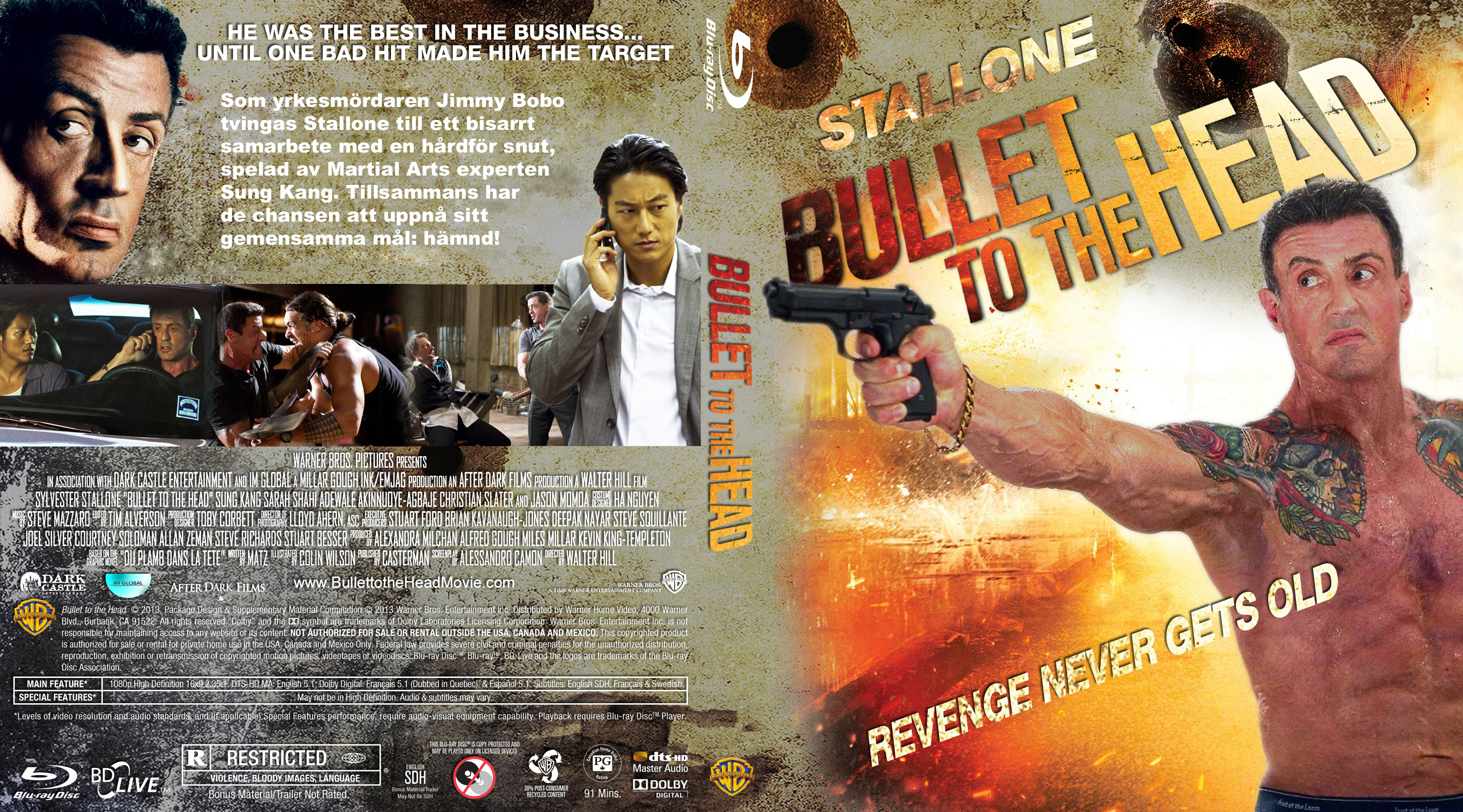 Неудержимый том 12 читать. Неудержимый (2012) Bullet to the head. Сталлоне DVD обложки. Неудержимые обложка Blu ray.