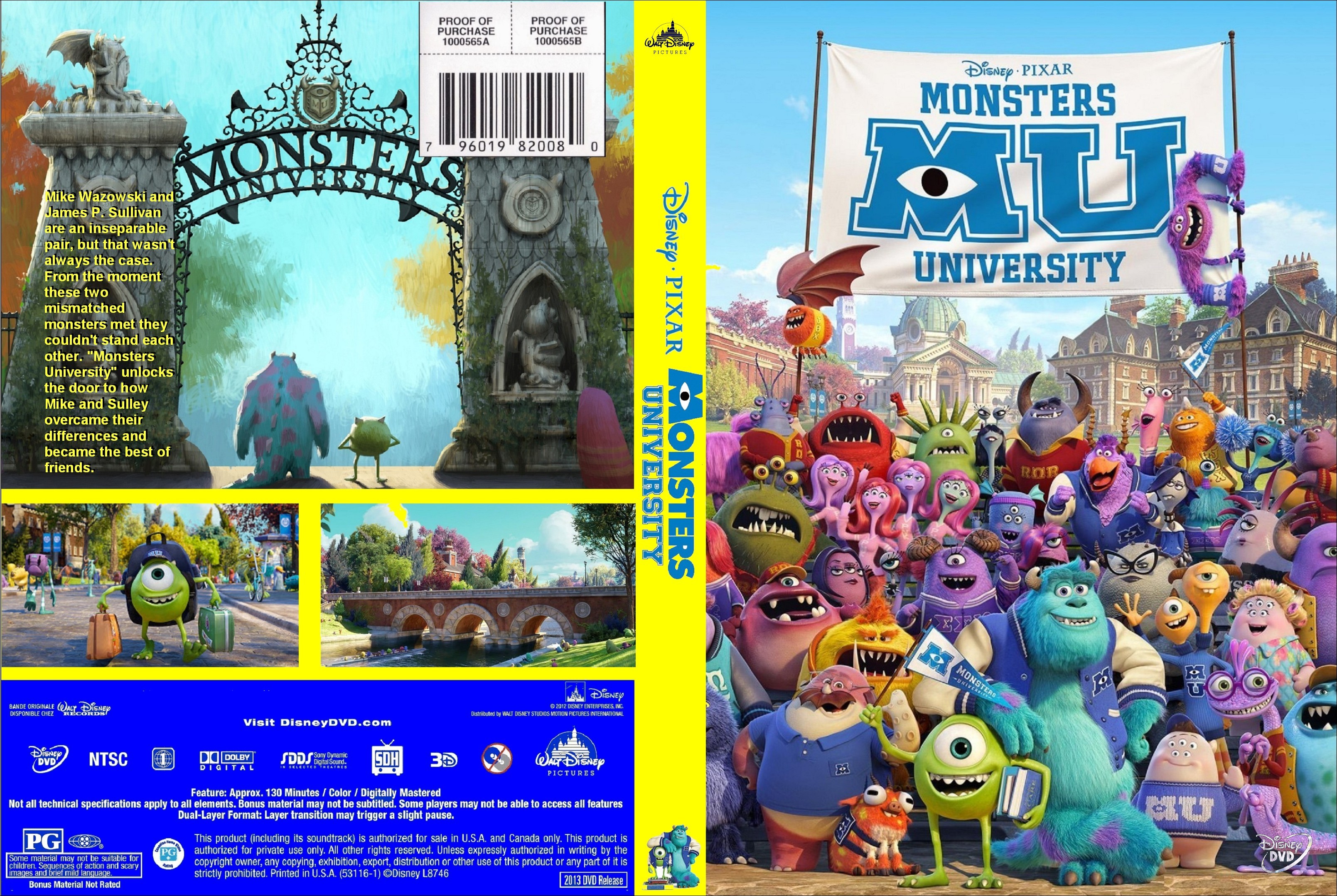 monsters university dvd cover