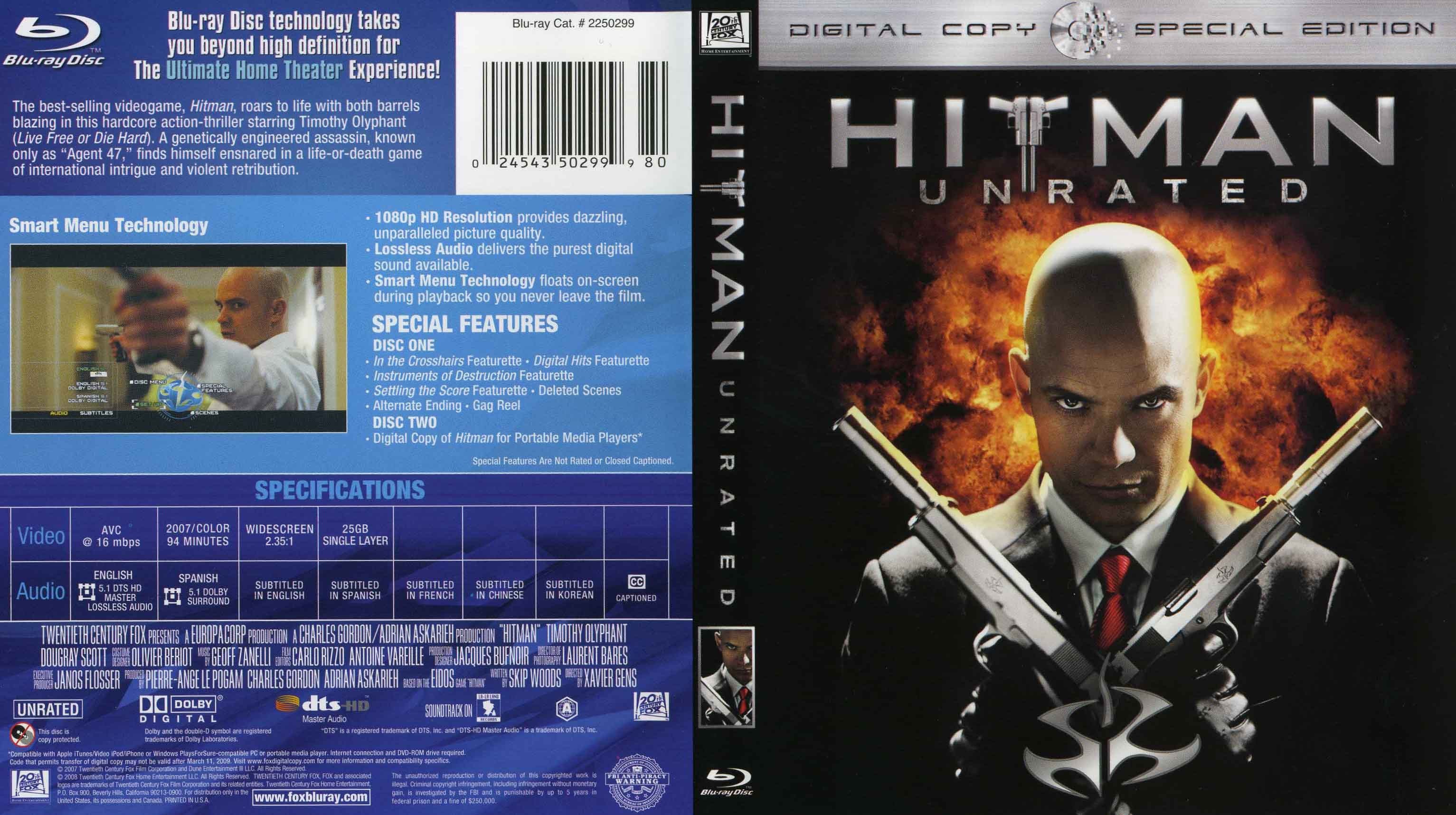 COVERS.BOX.SK ::: Hitman [IMDB DL   high quality DVD / Blueray