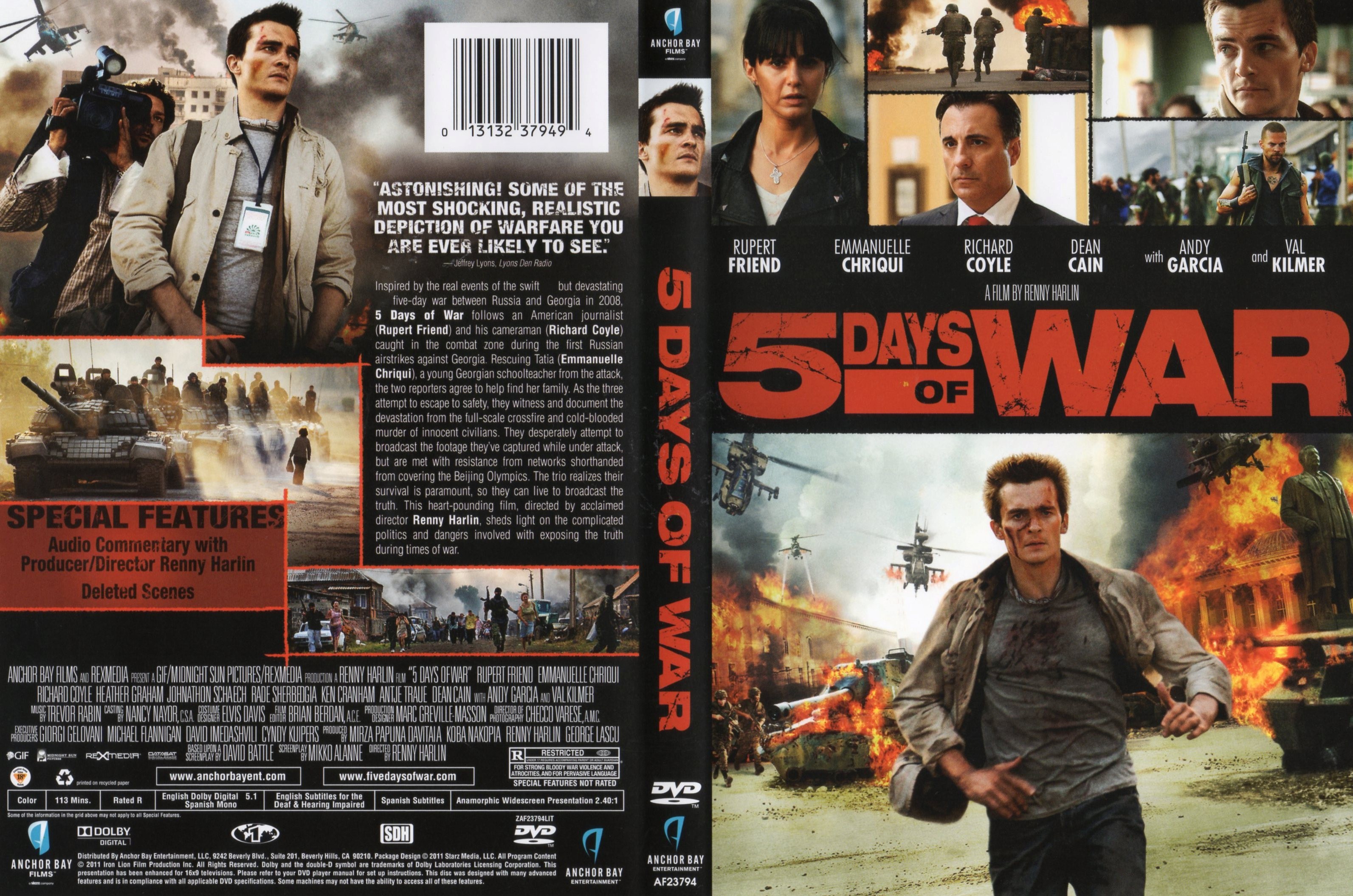 Covers Box Sk 5 Days Of War High Quality Dvd Blueray Movie