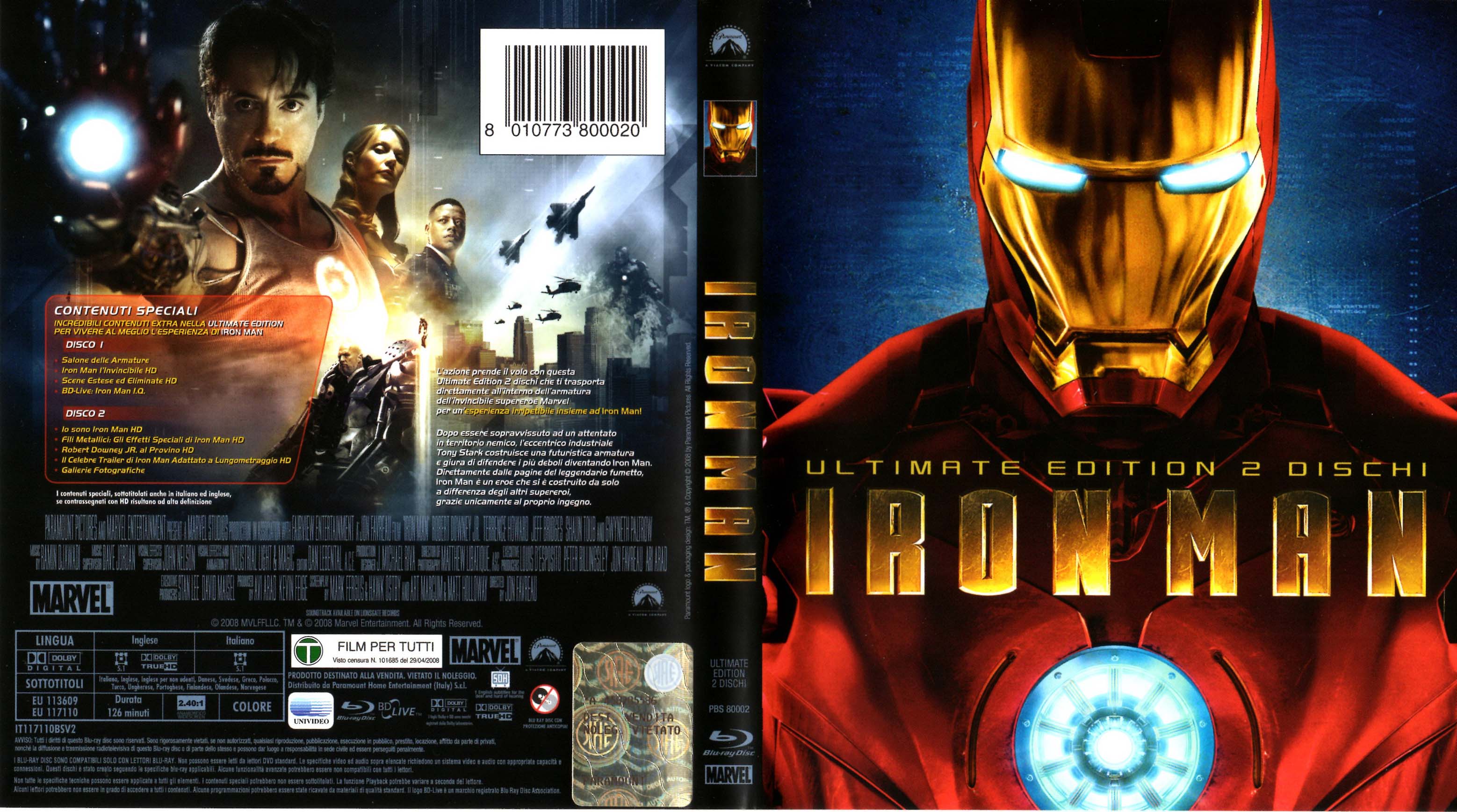 iron man 2008 dvd