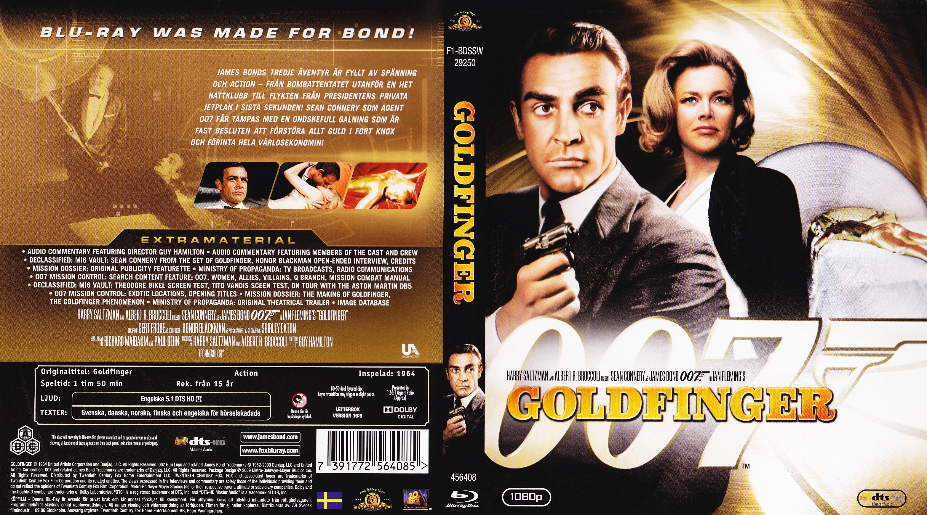 COVERS.BOX.SK ::: james bond - goldfinger (1964) Blu-ray - high quality ...