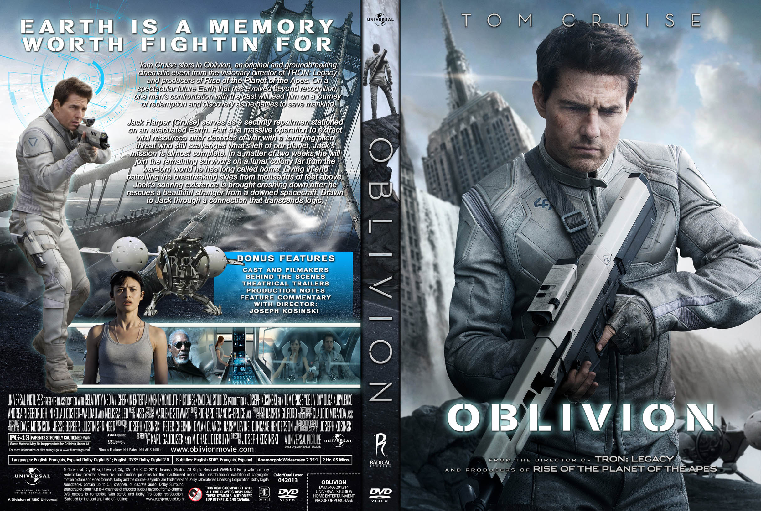 oblivion dvd label