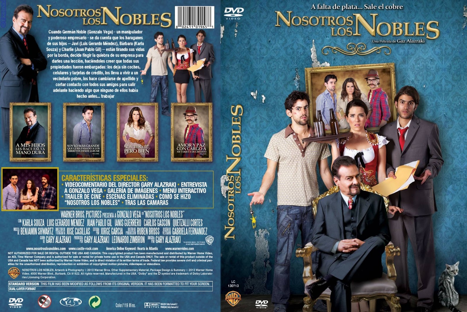 nosotros los nobles 2013 - front back 