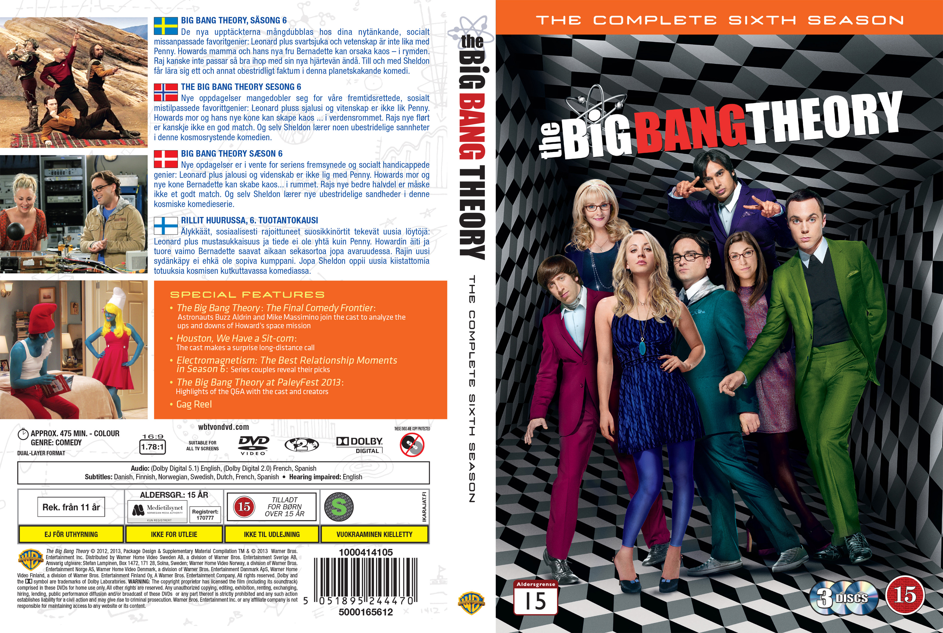 The Big Bang Theory - Season 6 (Nordic) - front.