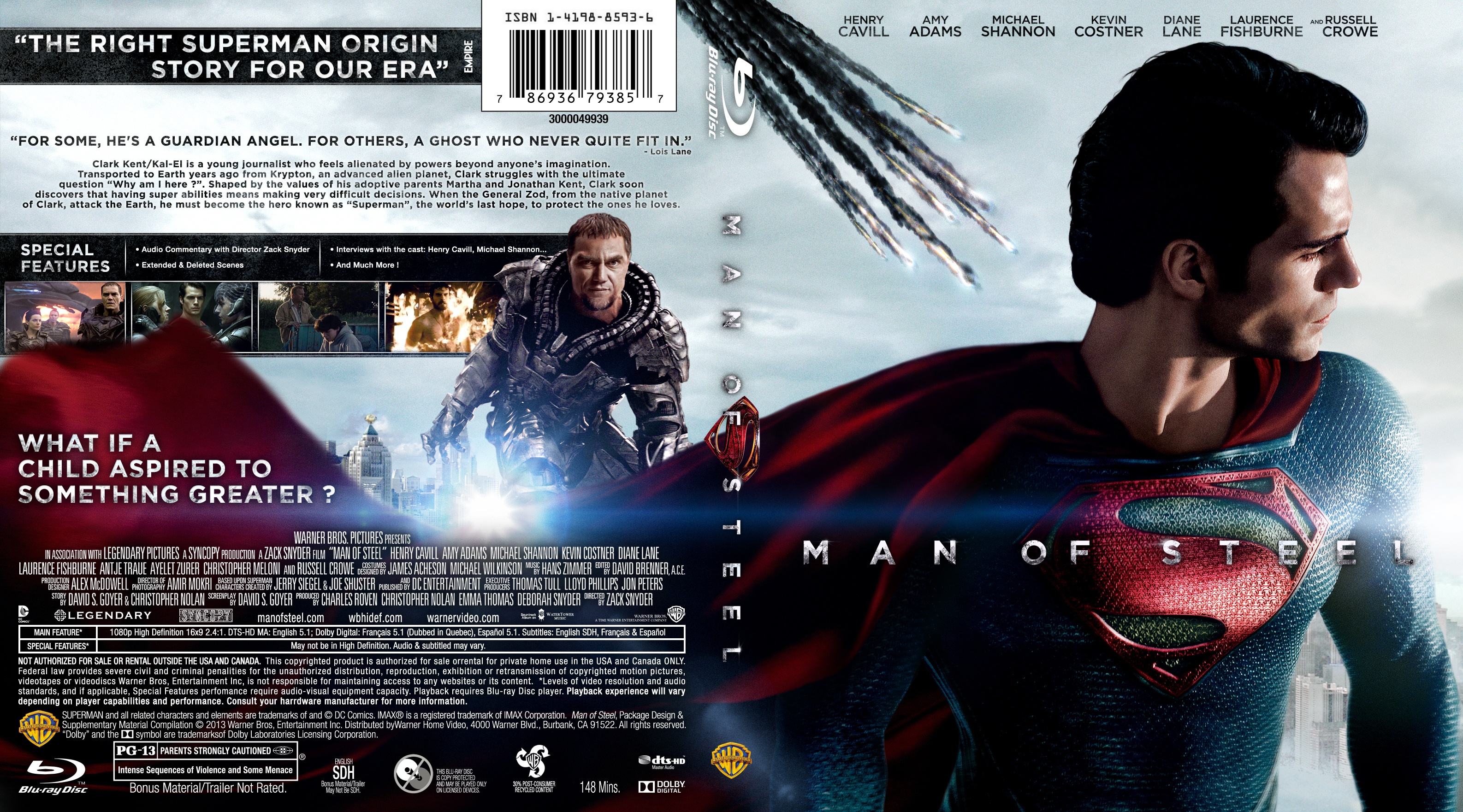man of steel dvd cover art