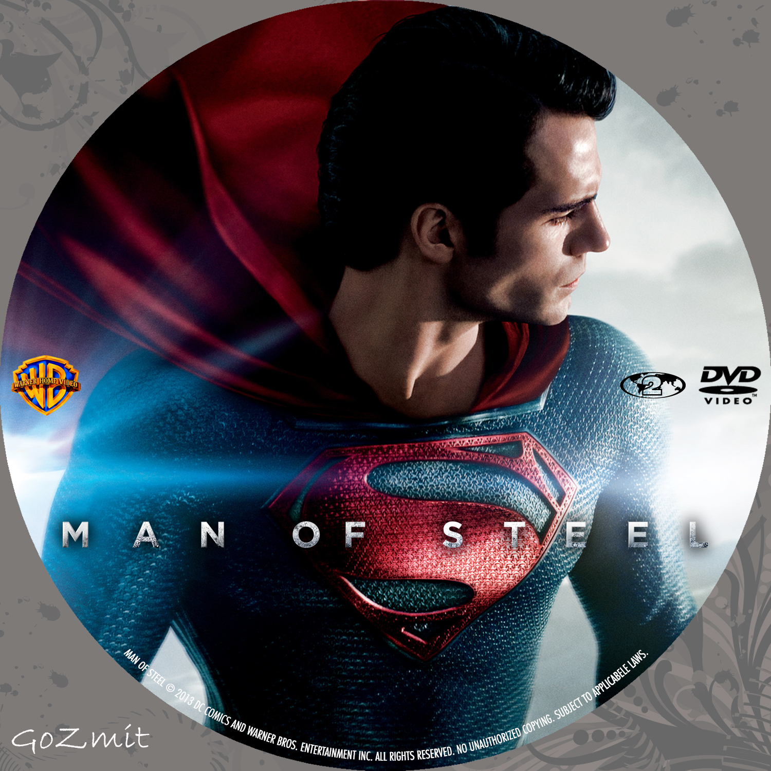 man of steel dvd cover art