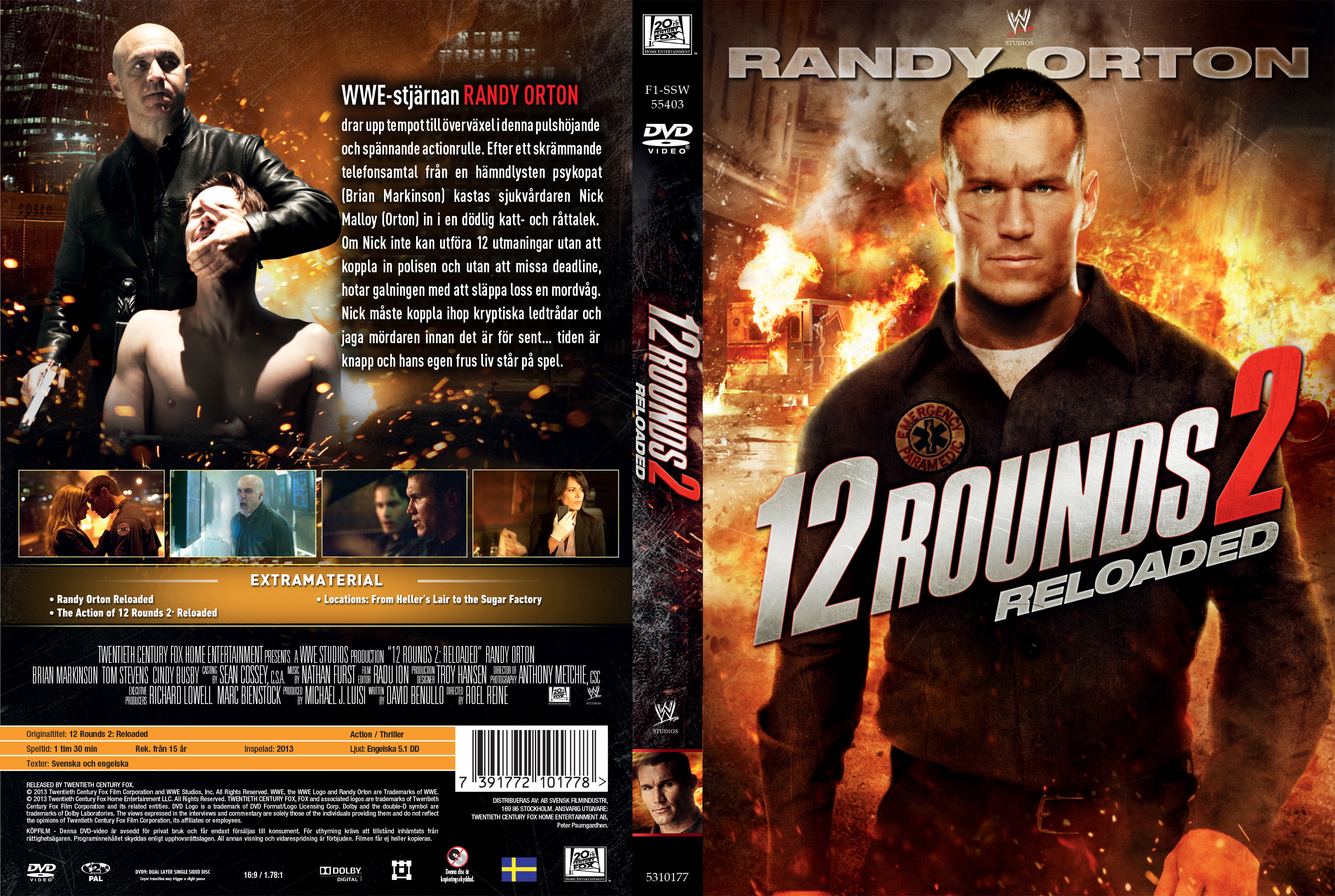 12 Rounds 2: Reloaded dvd cover - DVD Covers & Labels by Customaniacs, id:  195173 free download highres dvd cover