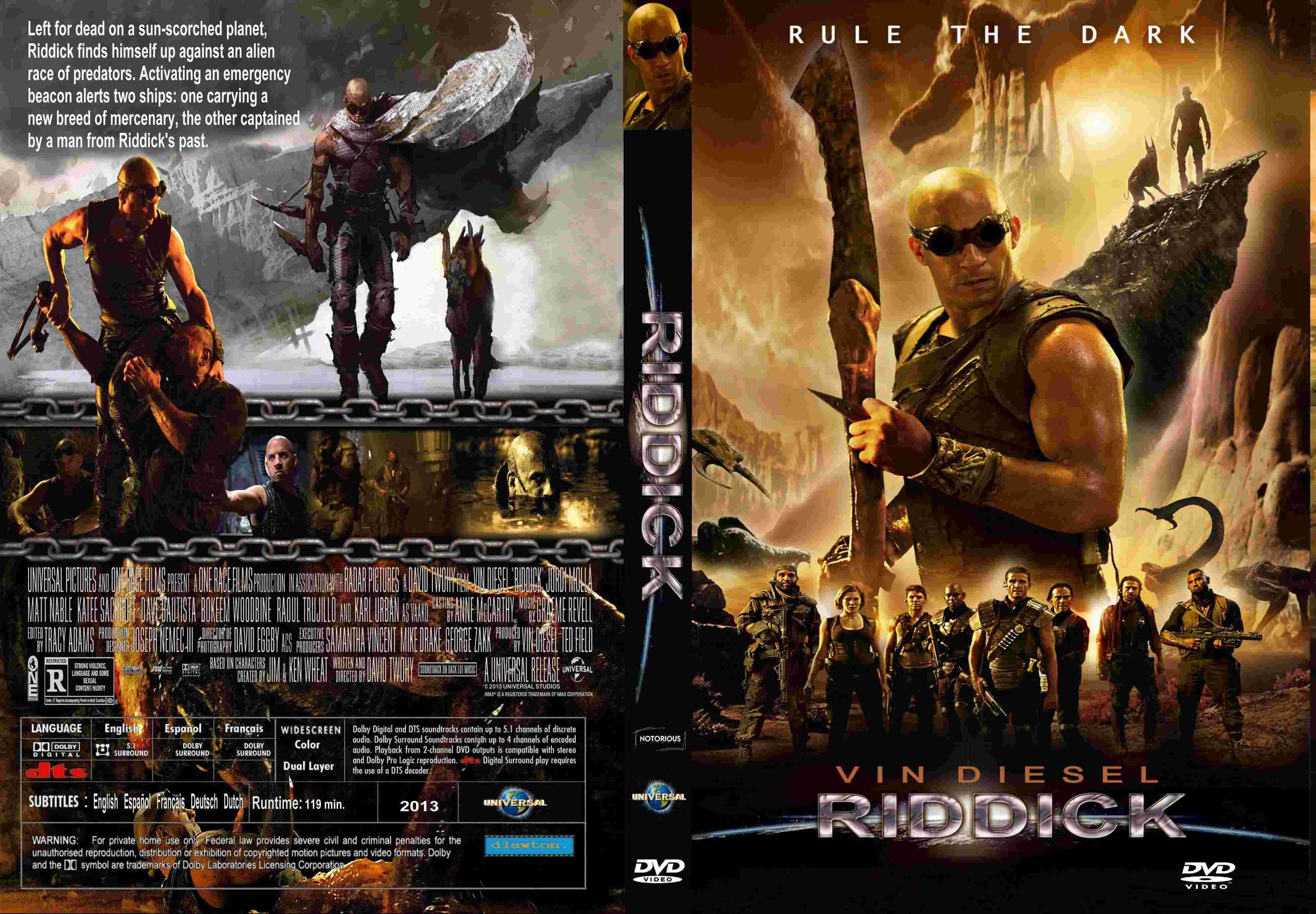riddick dvd cover