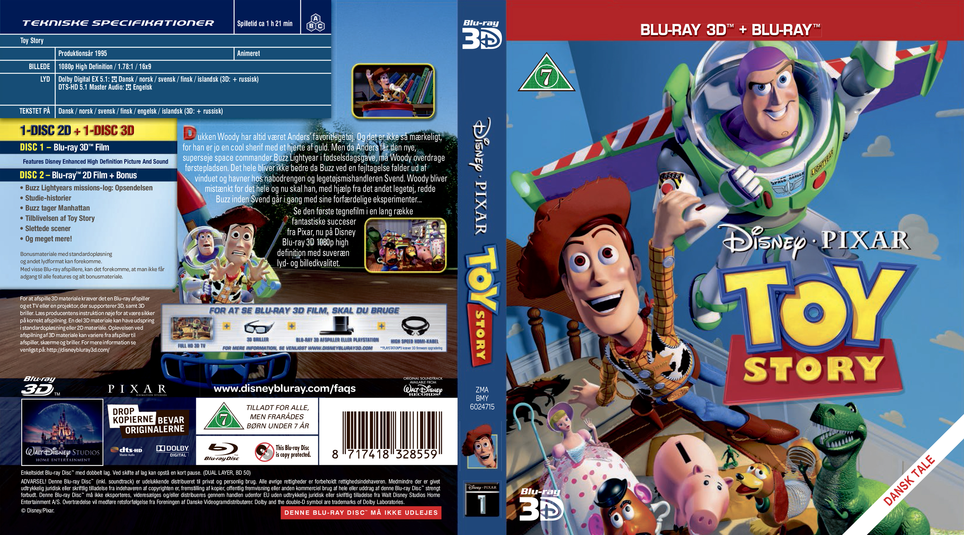 Covers Box Sk Toy Story 3d Bd High Quality Dvd Blueray Movie