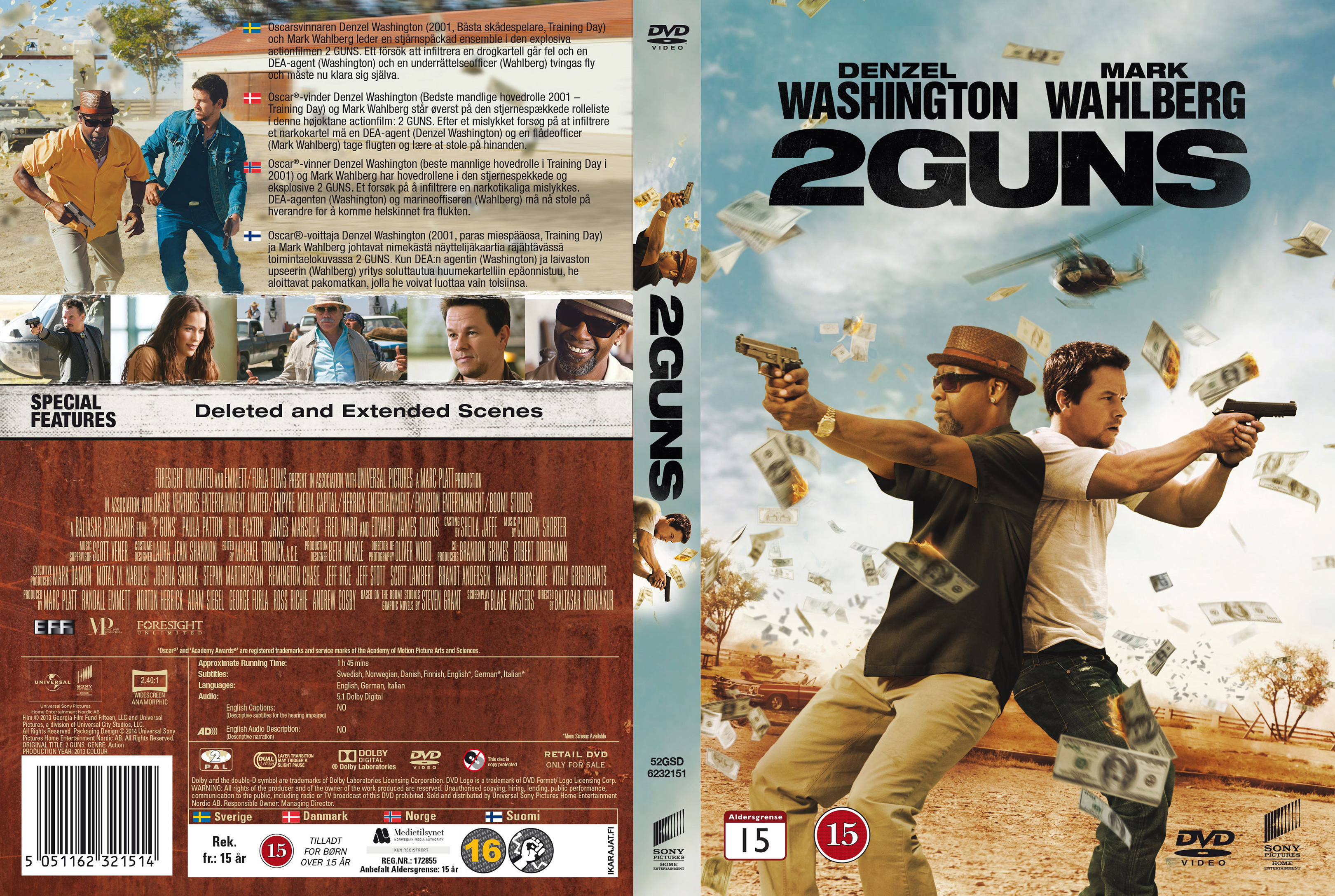 COVERS.BOX.SK 2 Guns (Nordic) high quality DVD / Blueray / Movie