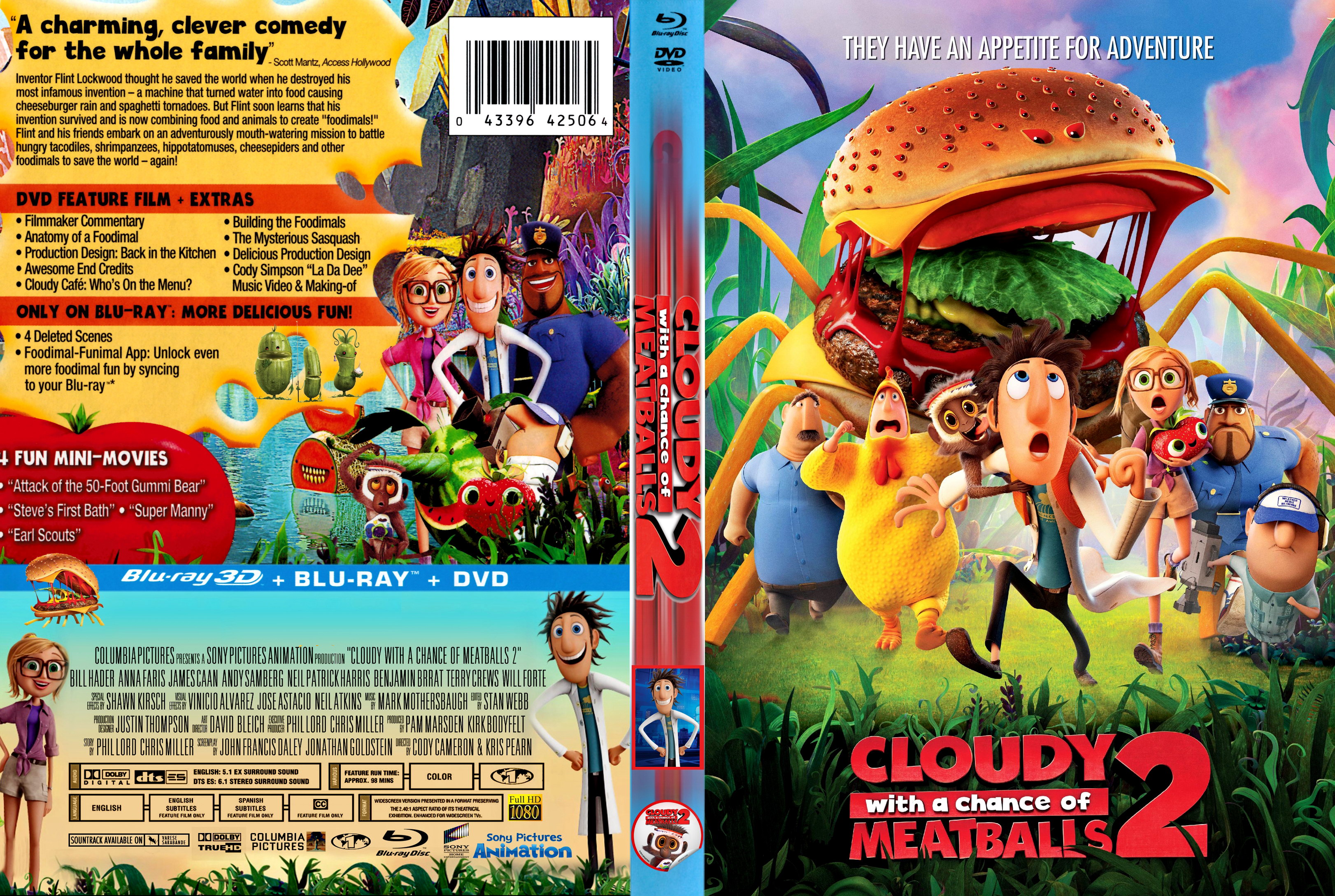 Cloudy with a Chance of Meatballs 2 - front.