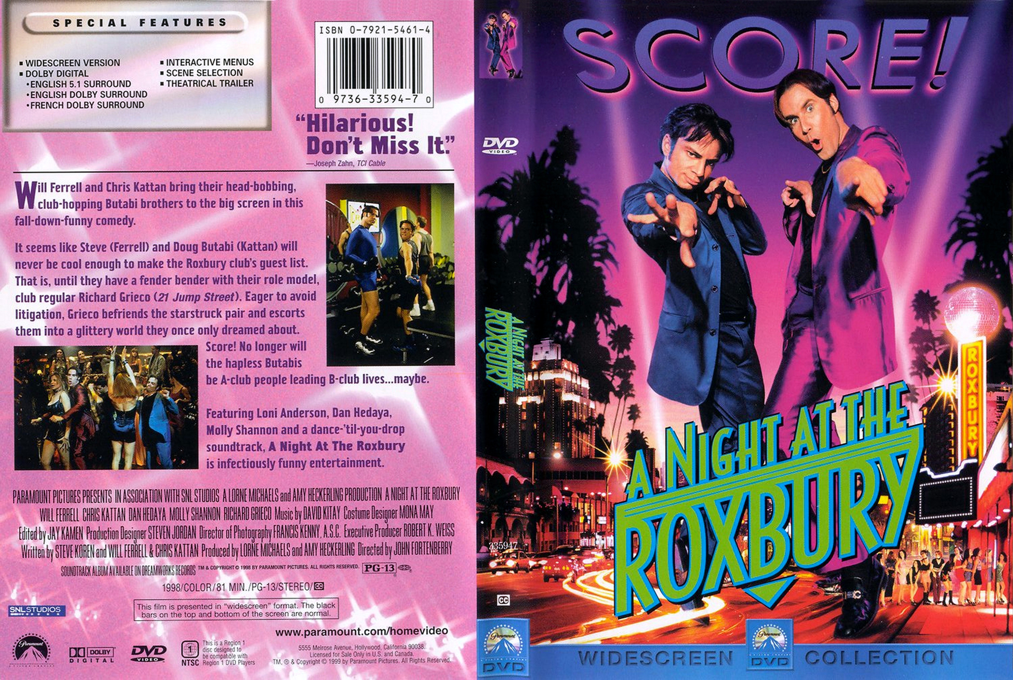 COVERS.BOX.SK A Night at the Roxbury 1998 - high quality DVD