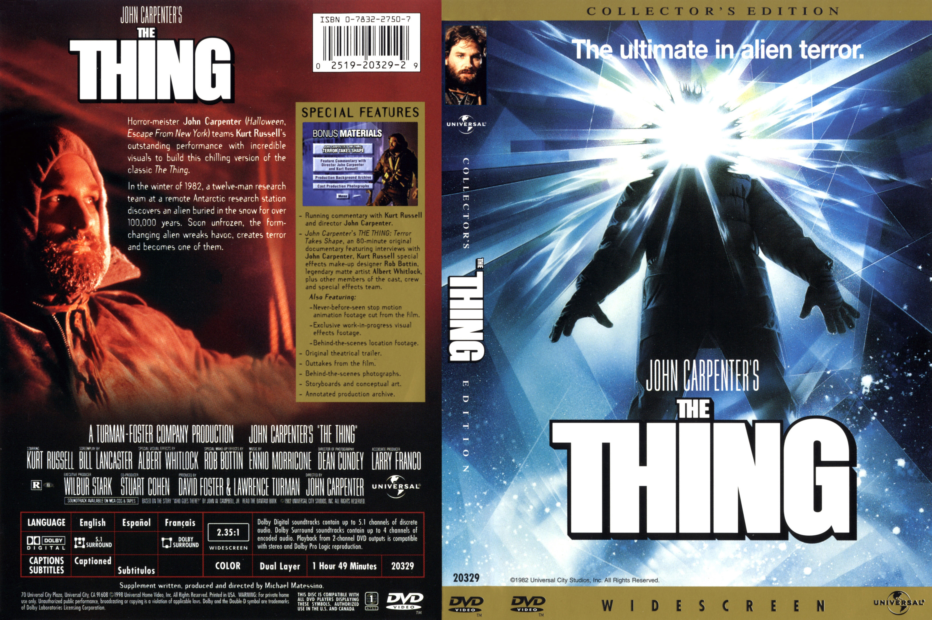 The 1 thing book. Нечто DVD.