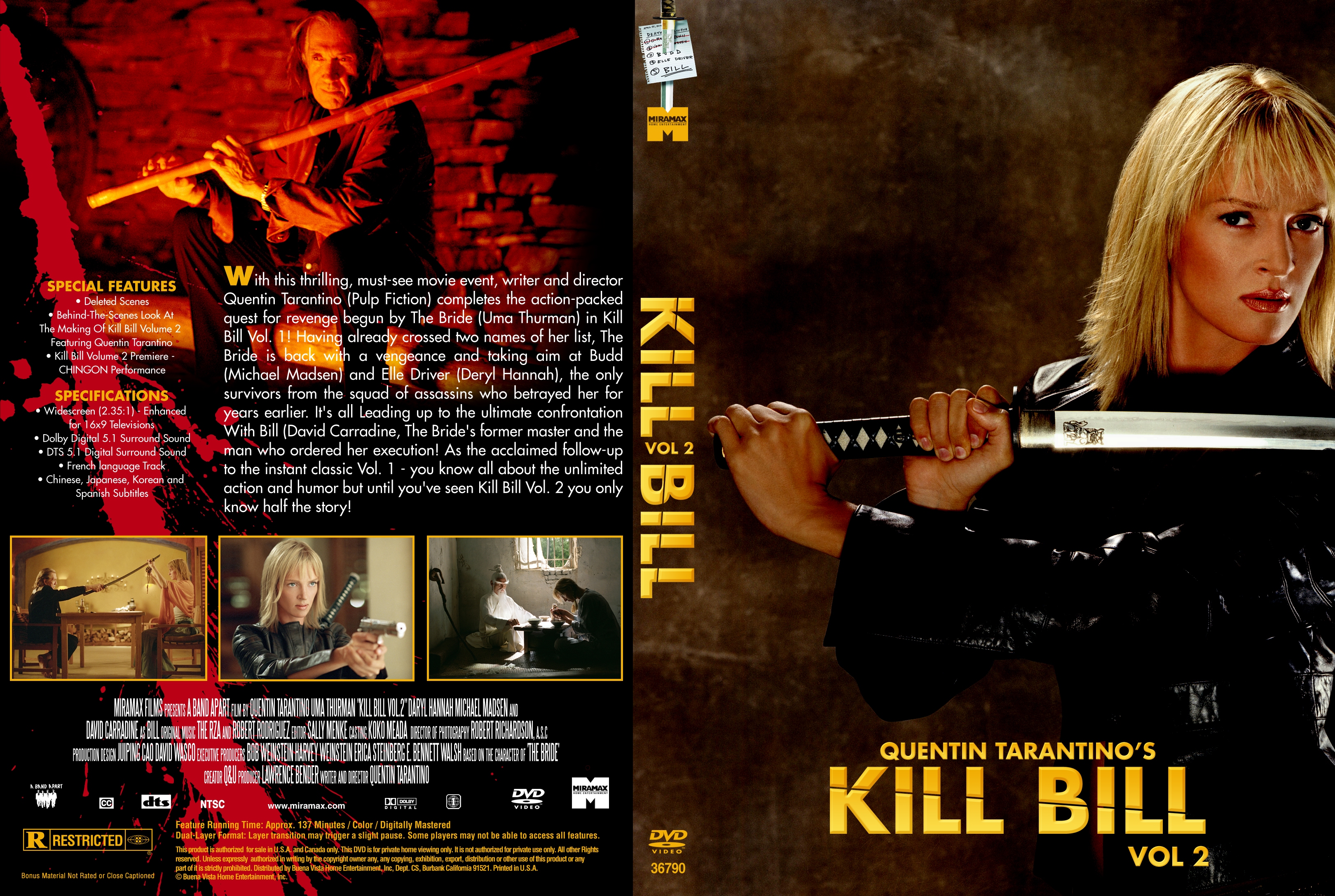 KILL BILL Vol.2 キルビル プロモ SPECIAL DVD＋水鉄砲 キルビル Vol.2 [DVD] 【公式通販】