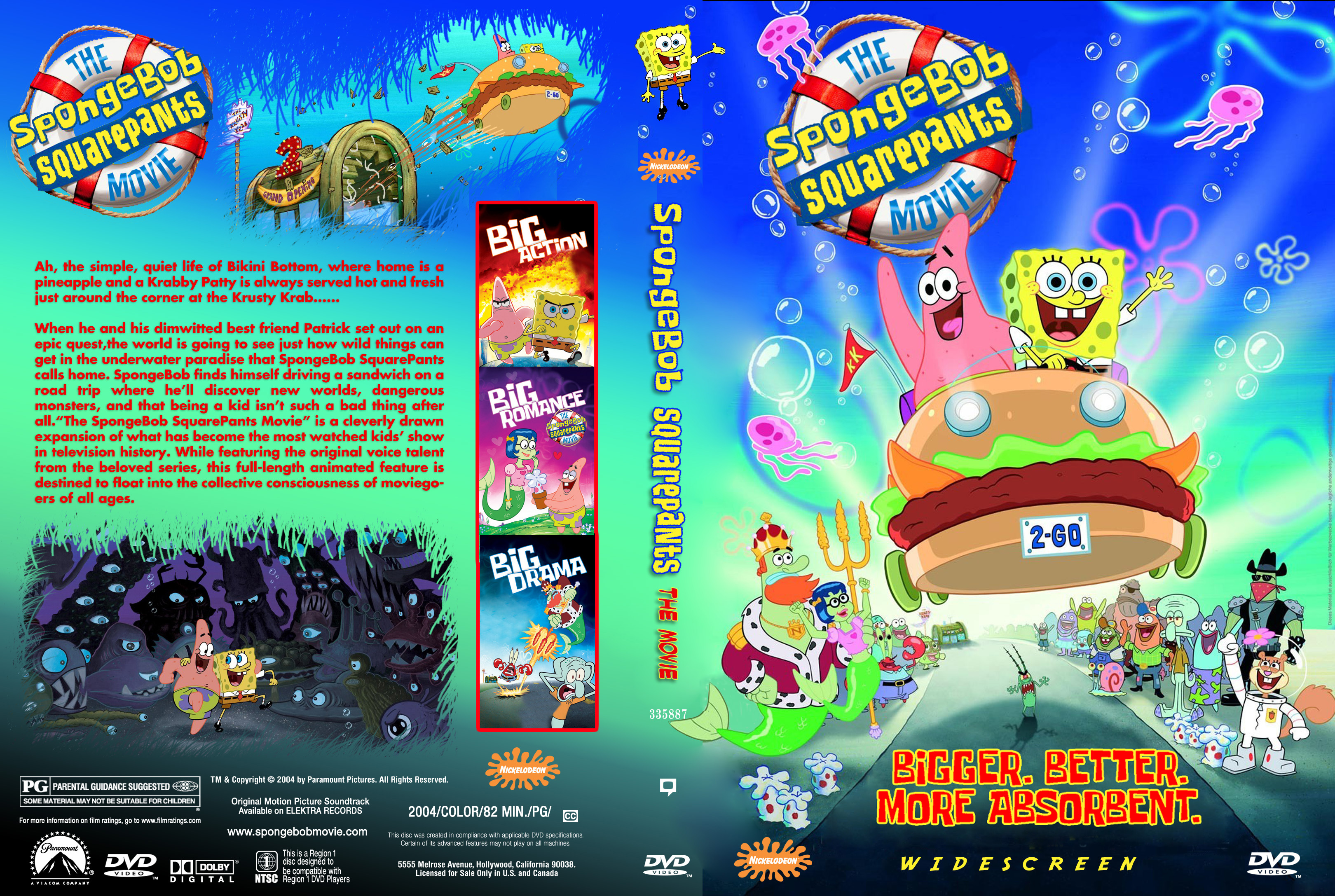 spongebob squarepants movie cover