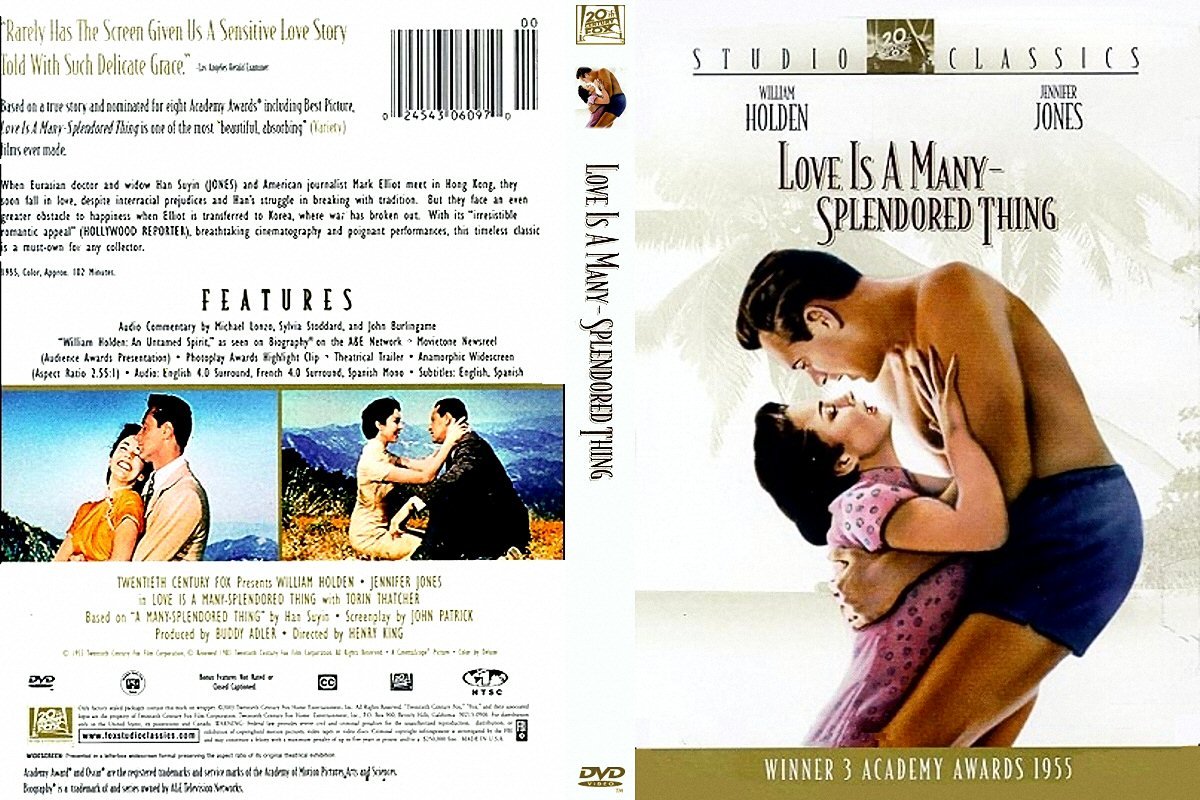 Covers Box Sk Love Is A Many Splendored Thing 1955 High Quality Dvd Blueray Movie