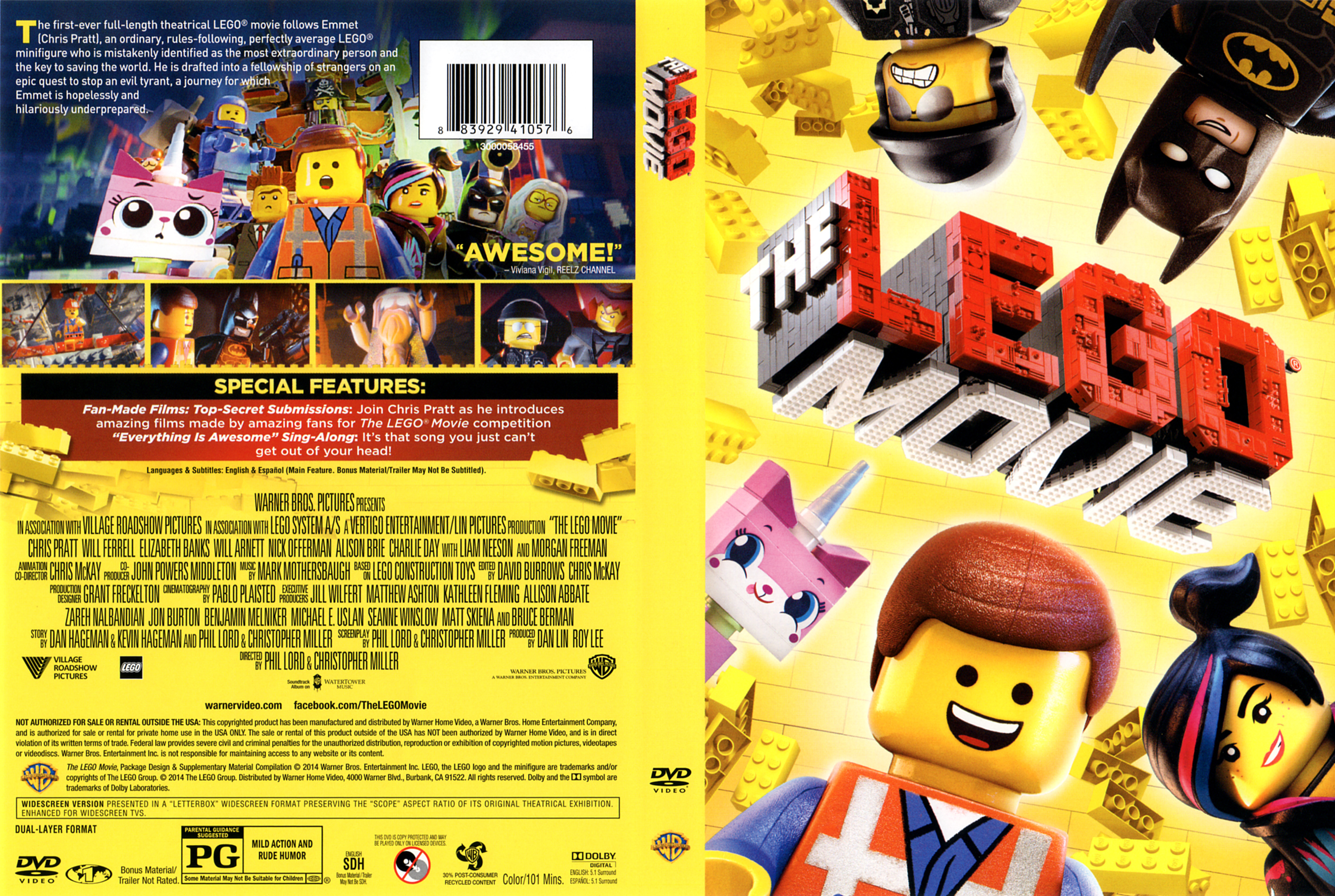 the lego movie dvd cover