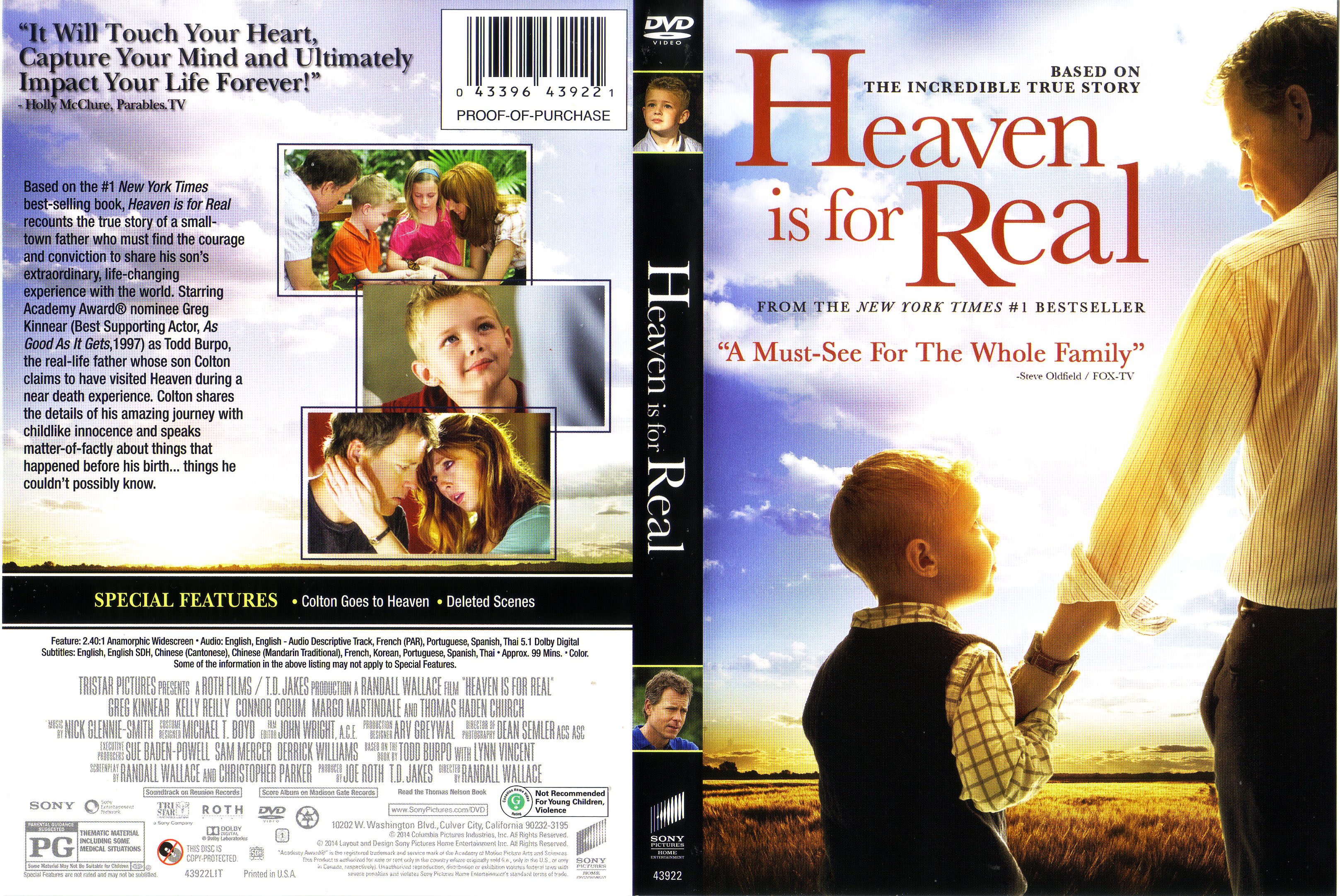 heaven is for real dvd cover art