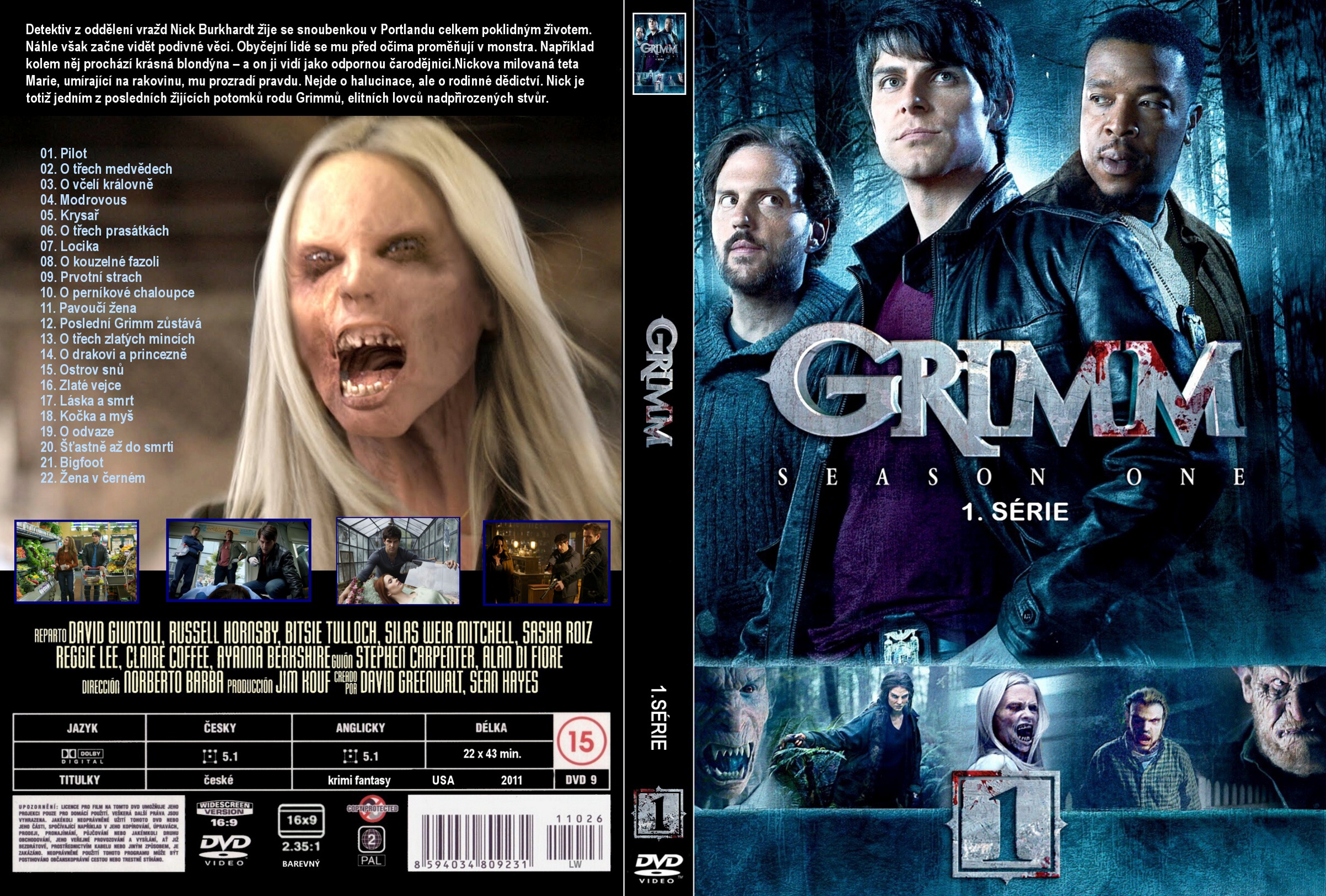 Covers Box Sk Grimm Season 1 High Quality Dvd Blueray Movie