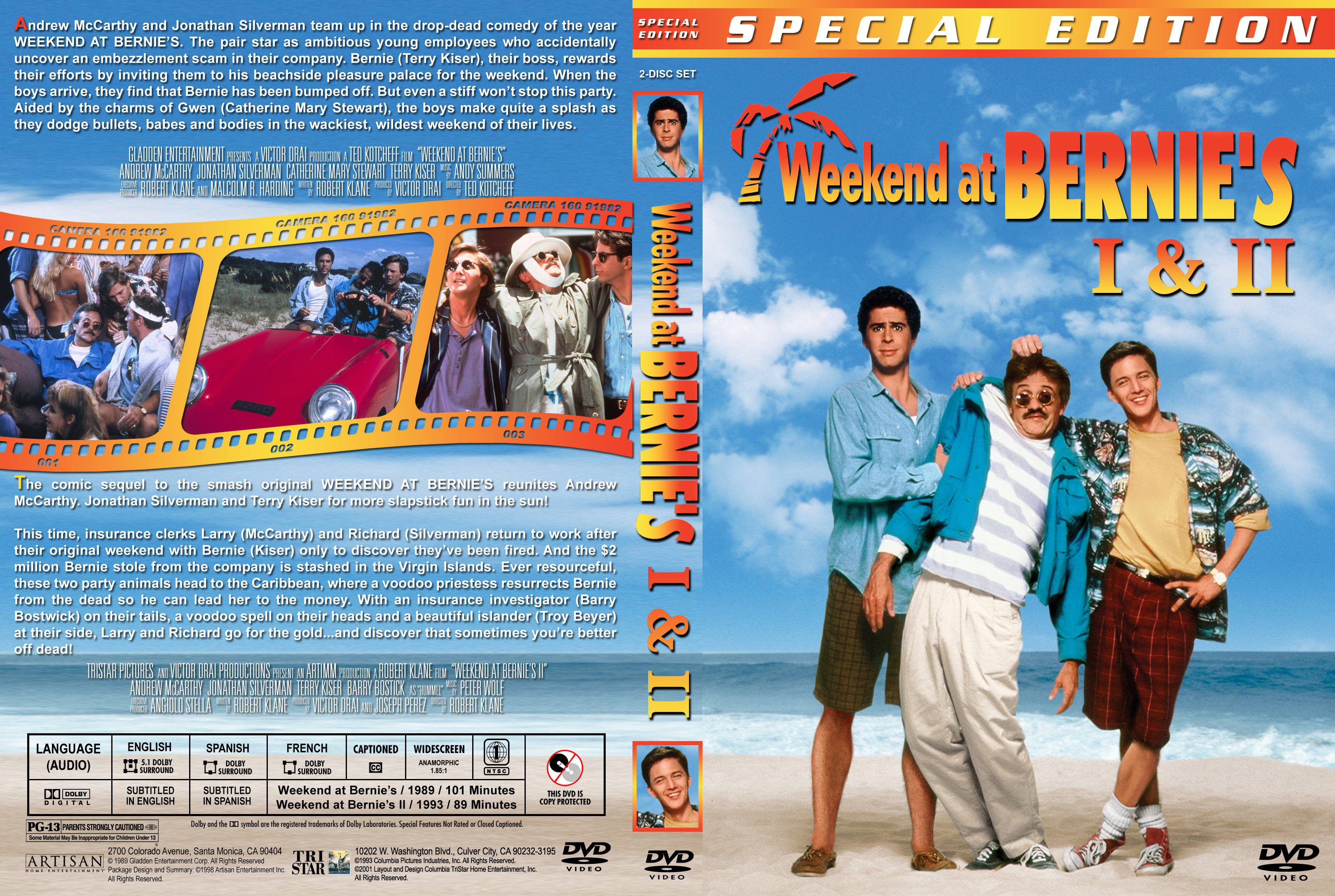 Уикенд у берни 2. Уикенд у Берни 1993 двд. Уикенд у Берни обложка. Обложка для Blu-ray уик-энд у Берни 1989.