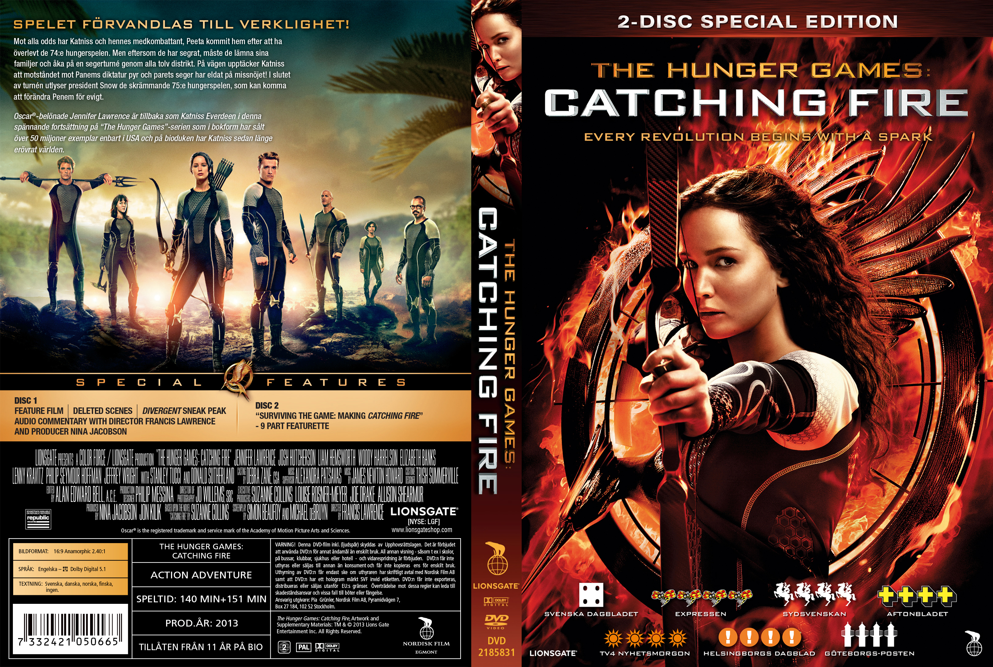 The Hunger Games Catching Fire - front.