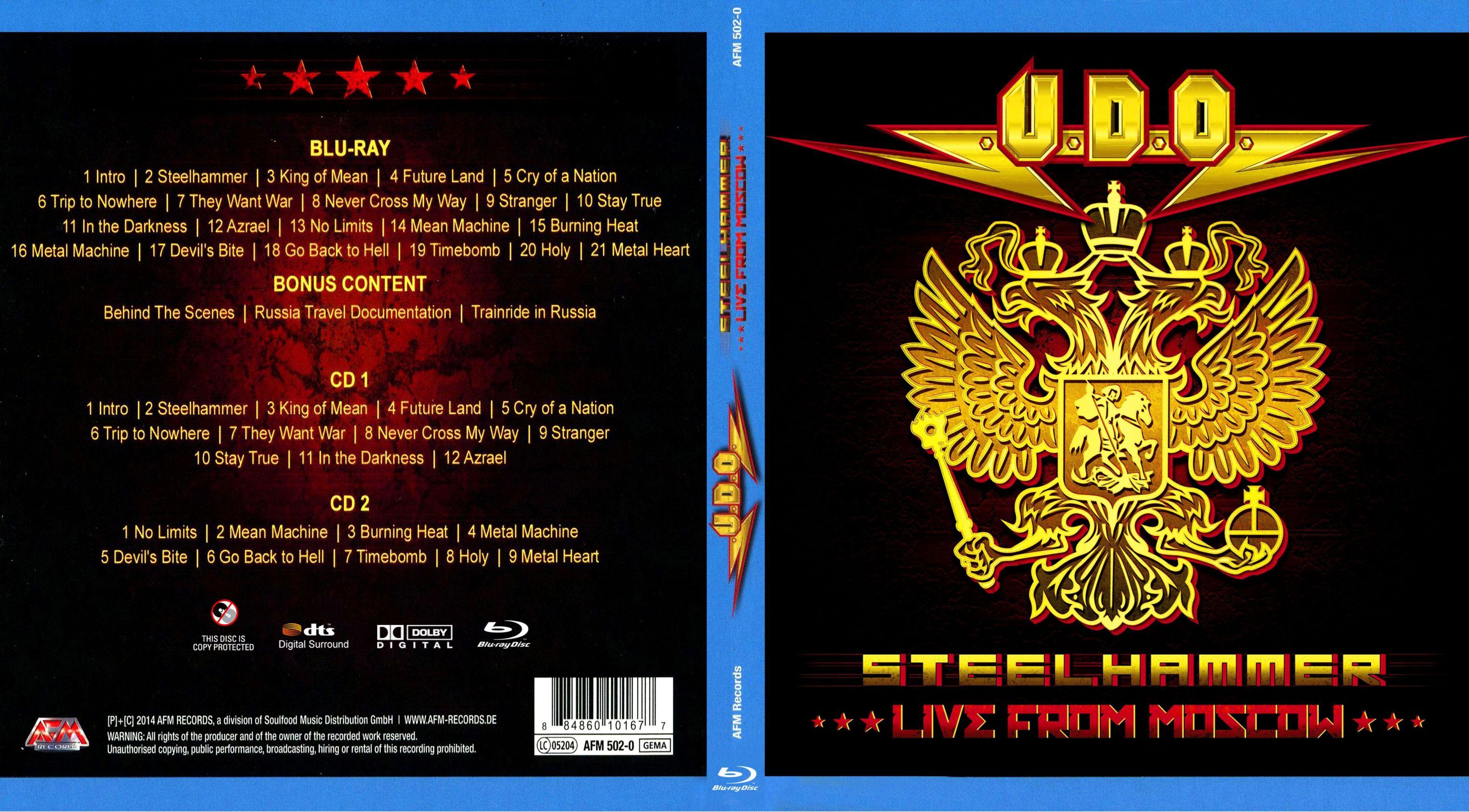 その他 Steelhammer-Live from Moscow / [DVD] qqffhab COVERS.BOX.SK ::: U.D.O. - Steelhammer (Live From Moscow) (2014