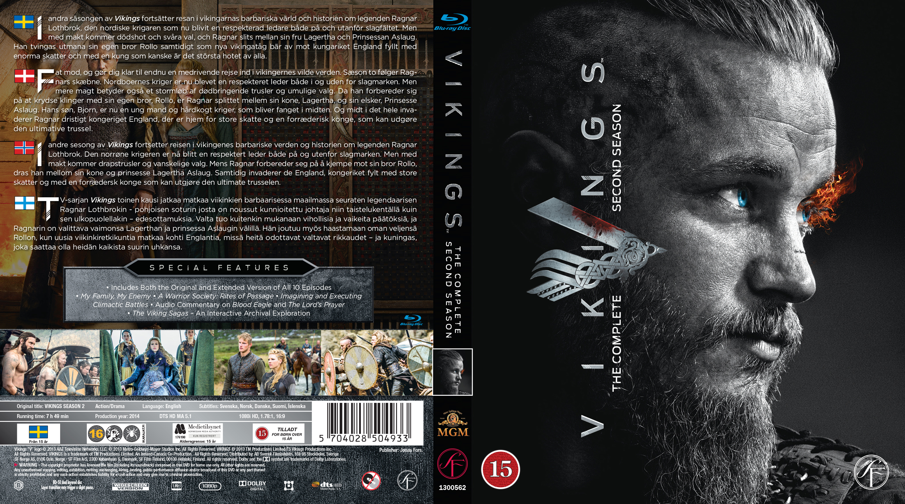 Risa Tener un picnic reptiles COVERS.BOX.SK ::: Vikings - Season 2 - Blu-ray (Nordic) - high quality DVD  / Blueray / Movie
