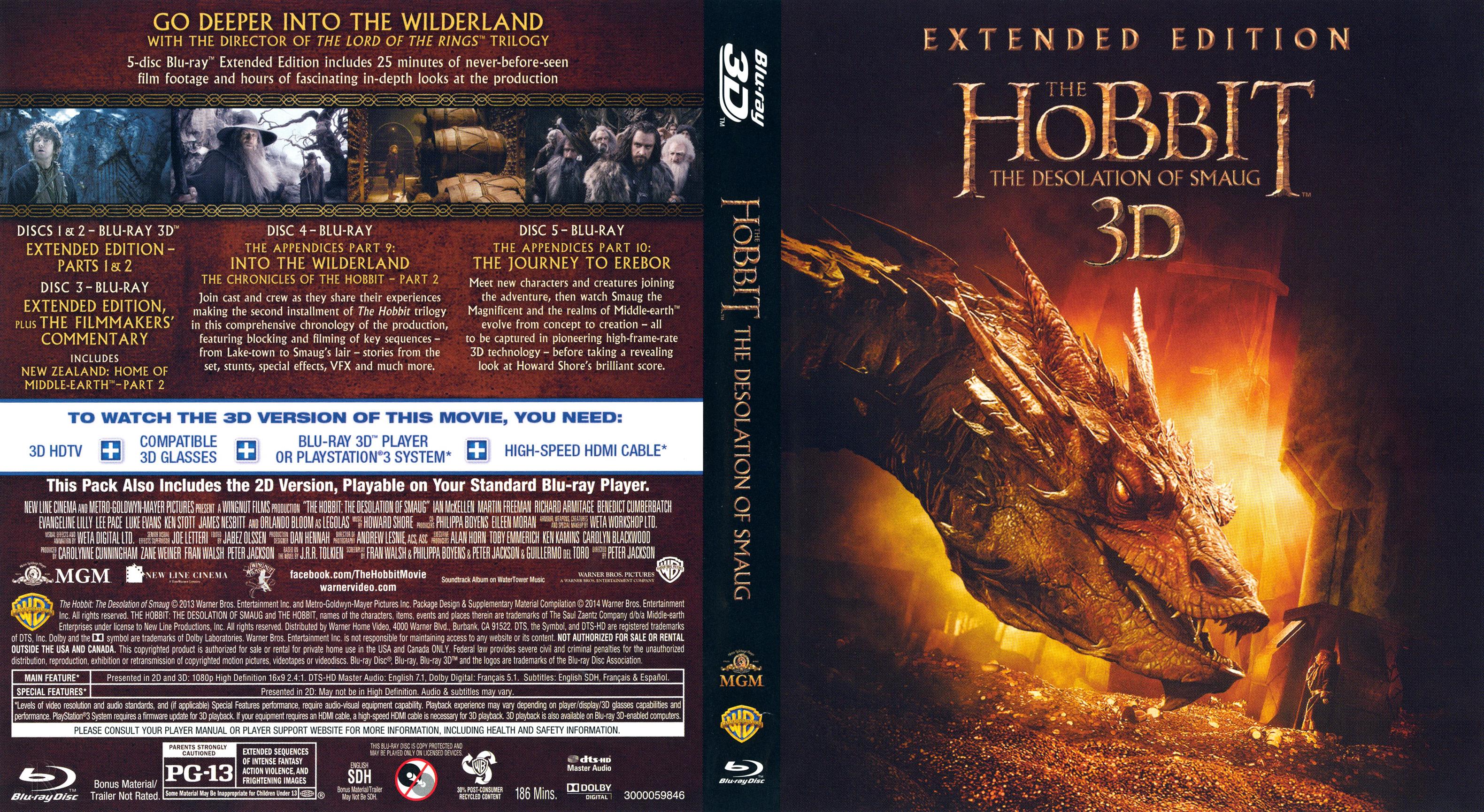 COVERS.BOX.SK ::: The Hobbit - The Desolation Of Smaug 3D (2014 