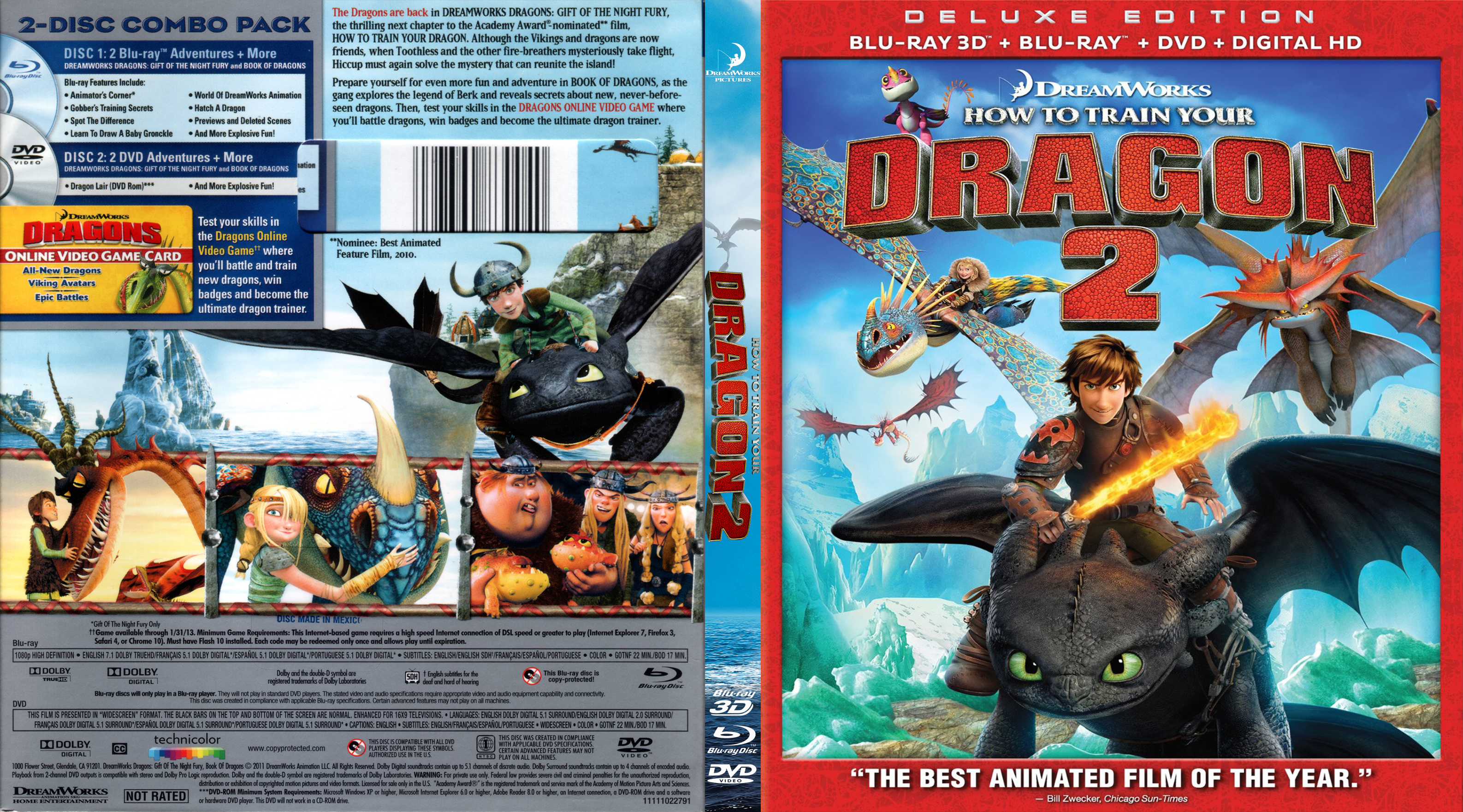 how to train your dragon 2 dvd cover art