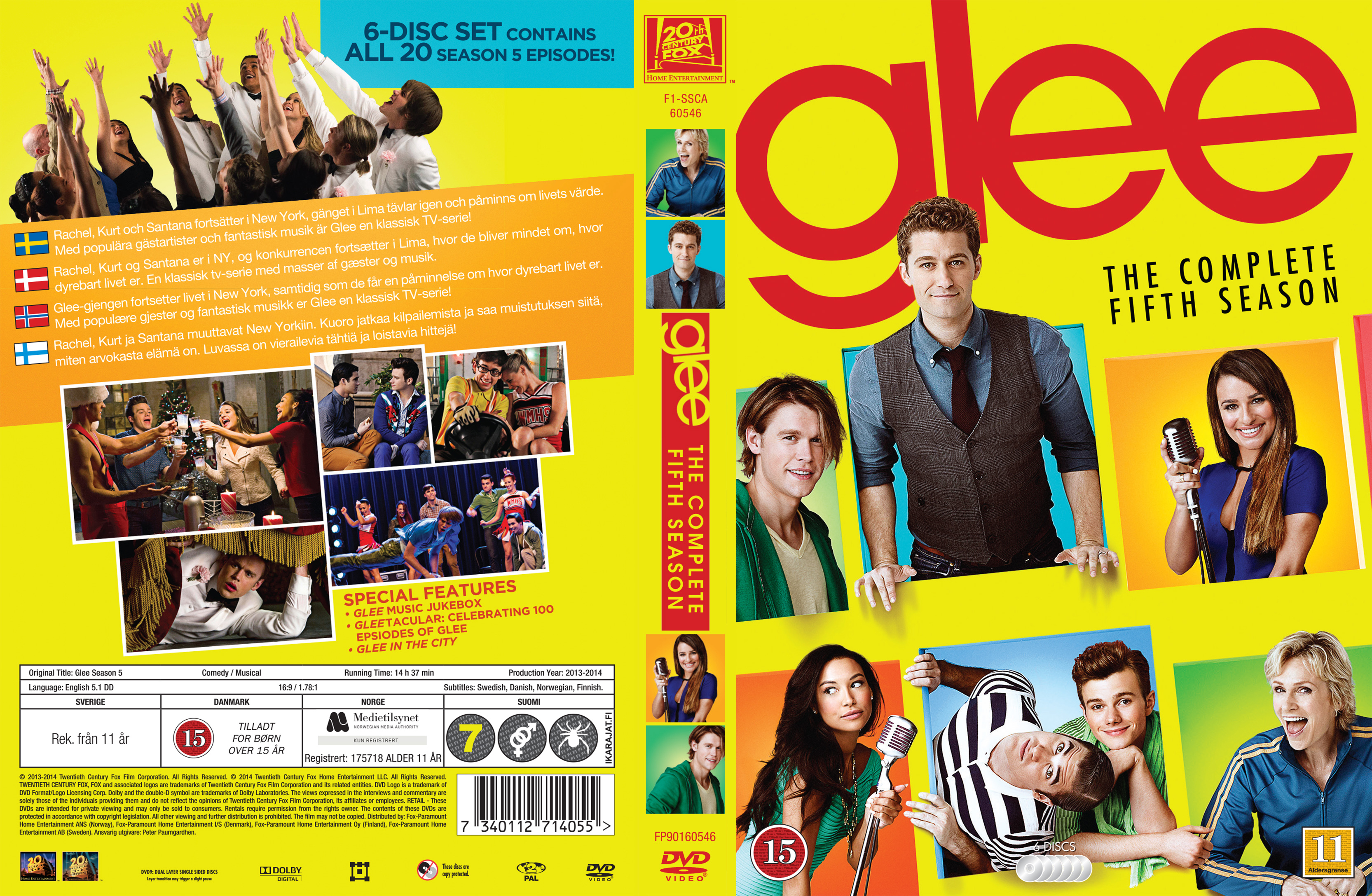 Covers Box Sk Glee Season 5 Nordic High Quality Dvd Blueray Movie