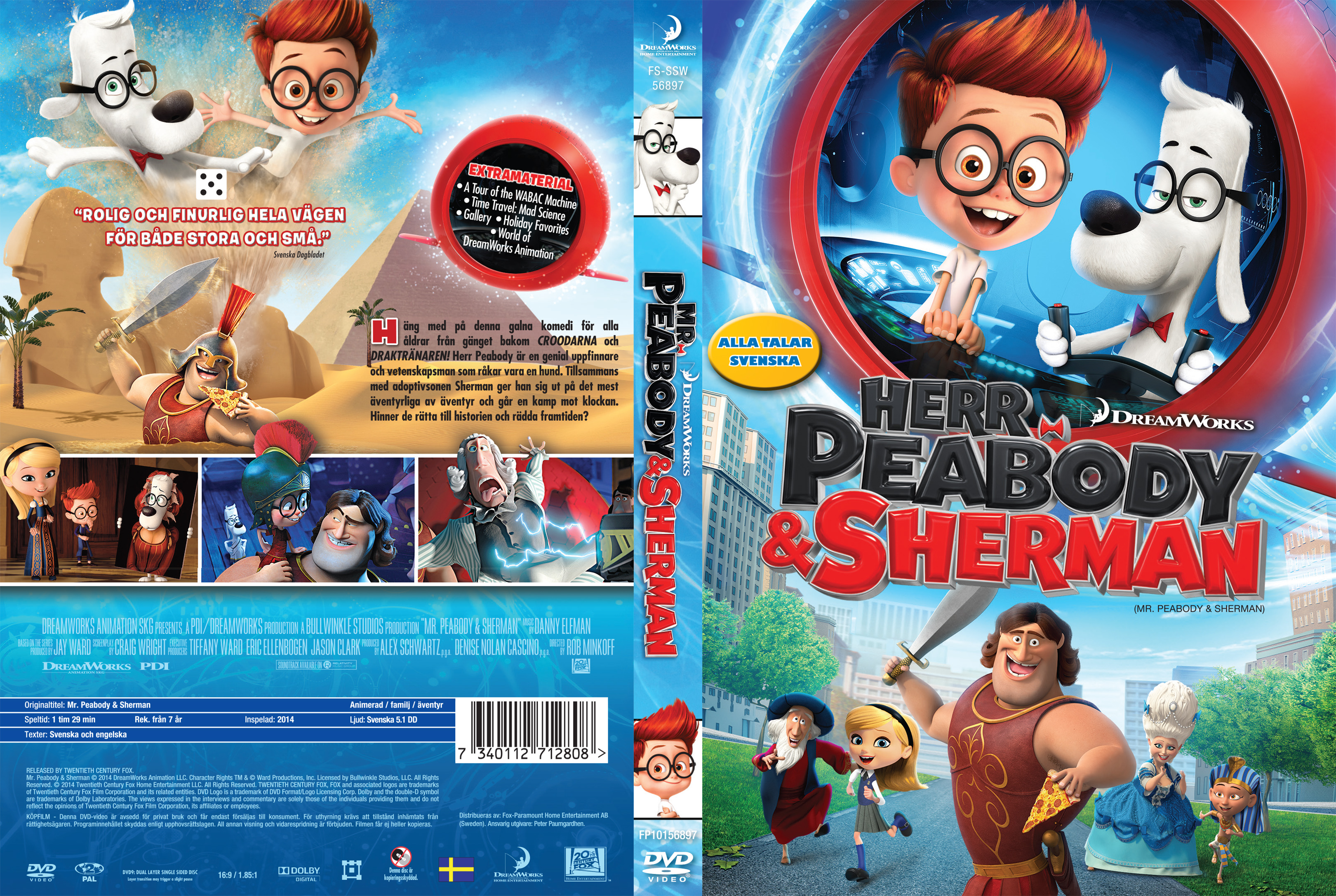 Mr Peabody And Sherman Blu Ray Cover